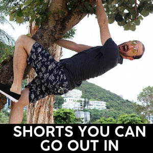 Fun Shorts in Conversational Prints and All Over Patterns. Novelty Print Chino Shorts in a Classic Fit for Bold Men