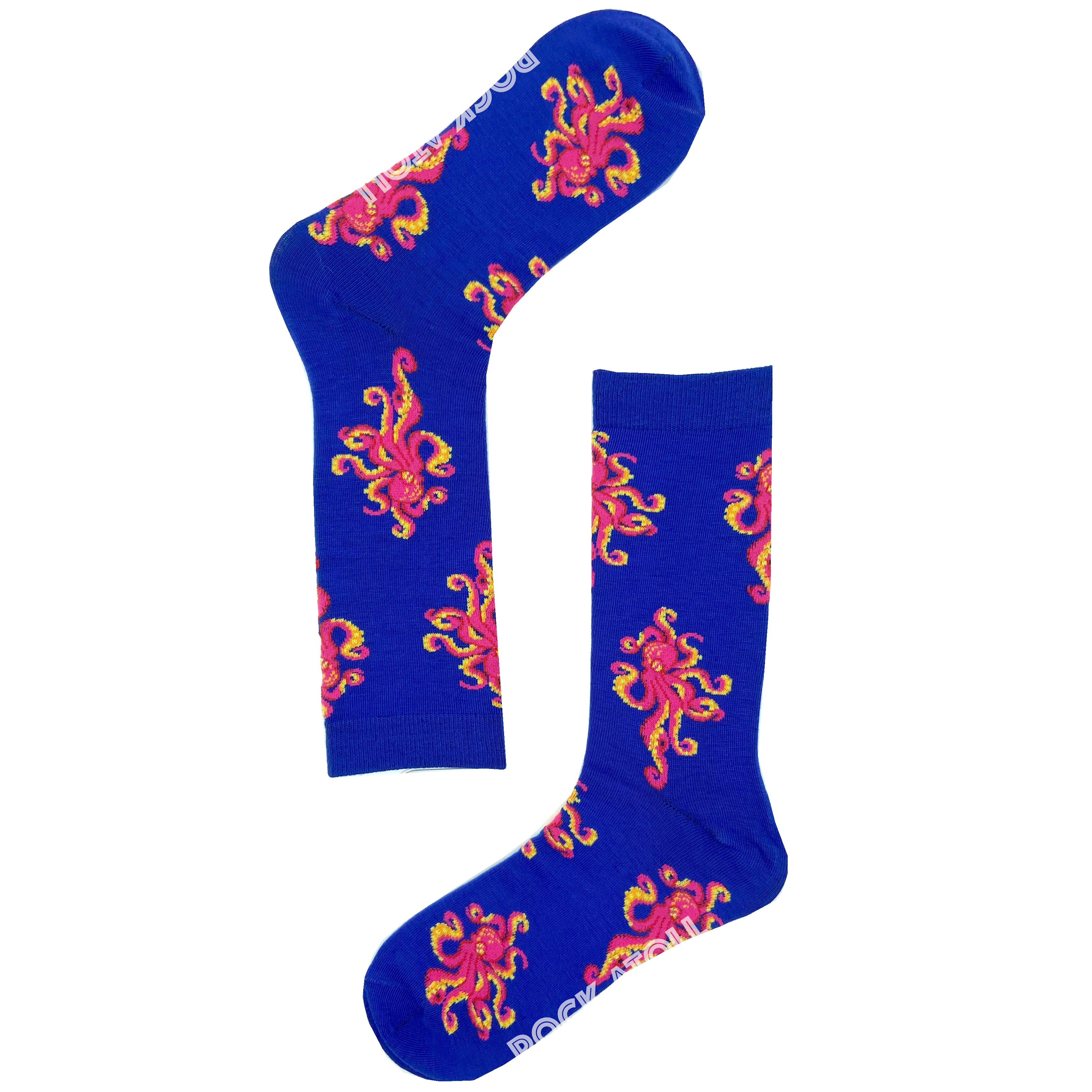 Classic Sea Creatures Inspired Octopus Patterned Novelty Crew Socks