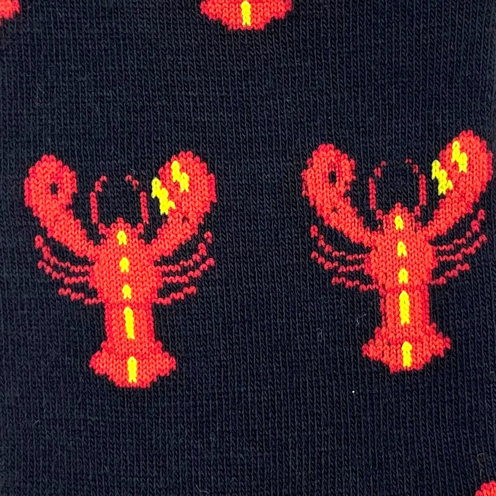 Unisex Lobster Crawfish Crayfish Crustacean Patterned Novelty Socks