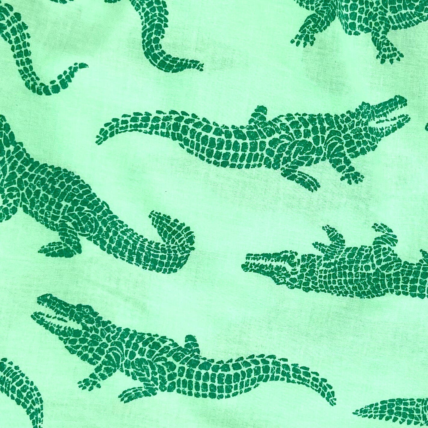 Men's Green Crocodile Alligator All Over Print Boxer Shorts Underwear