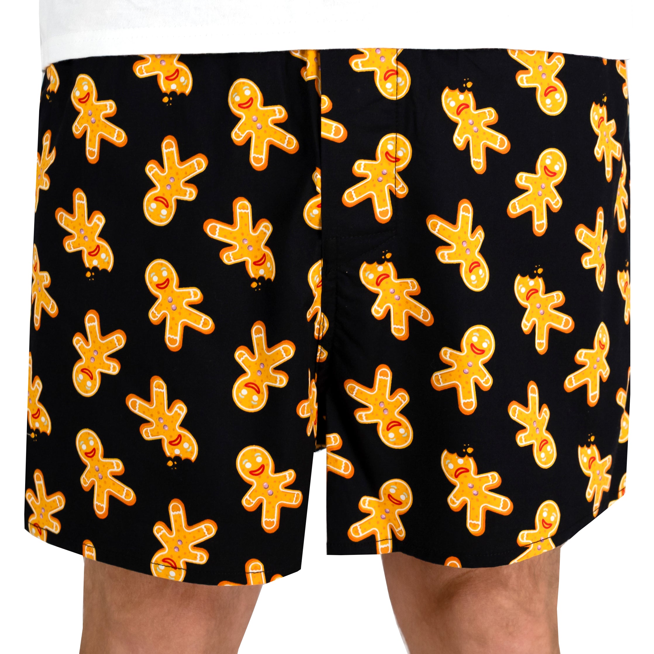 Buy Men's Christmas Gingerbread Men All Over Print Novelty Boxer Shorts