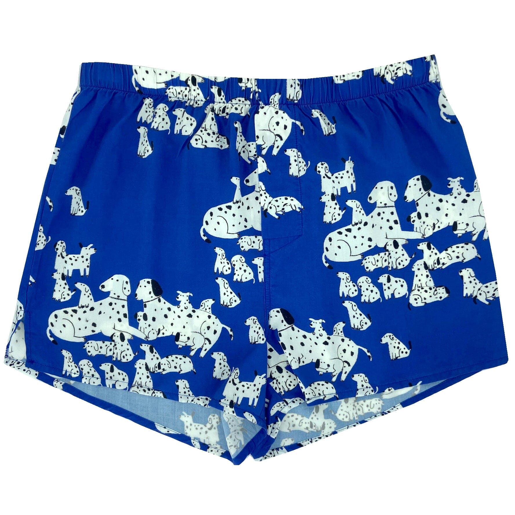 Men's Dalmatian Puppy All Over Print Dog Lover Bright Blue Boxer Shorts