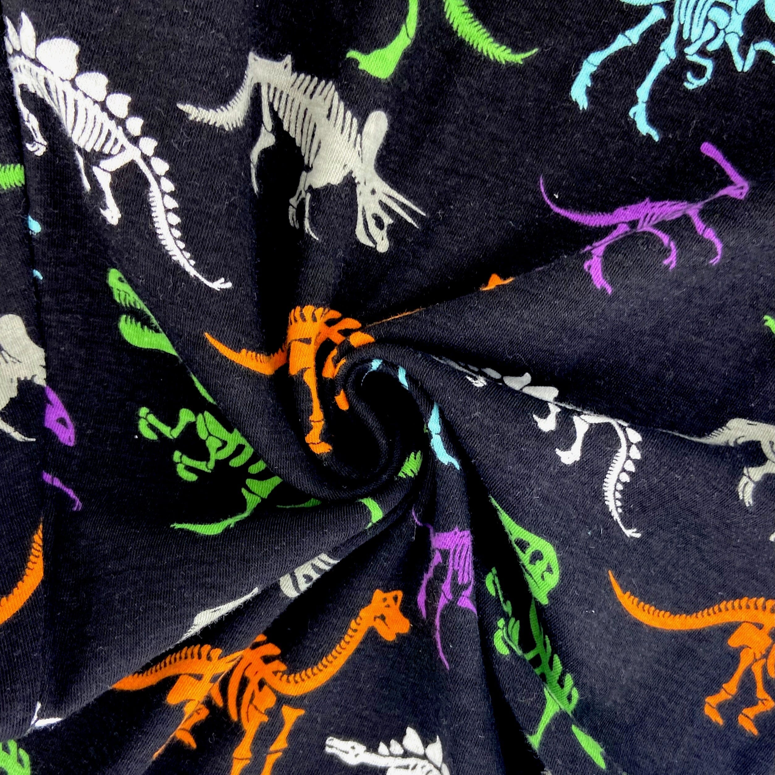 Men's Dinosaur Fossil Patterned Palaeontology Cotton Knit Pyjama Pants