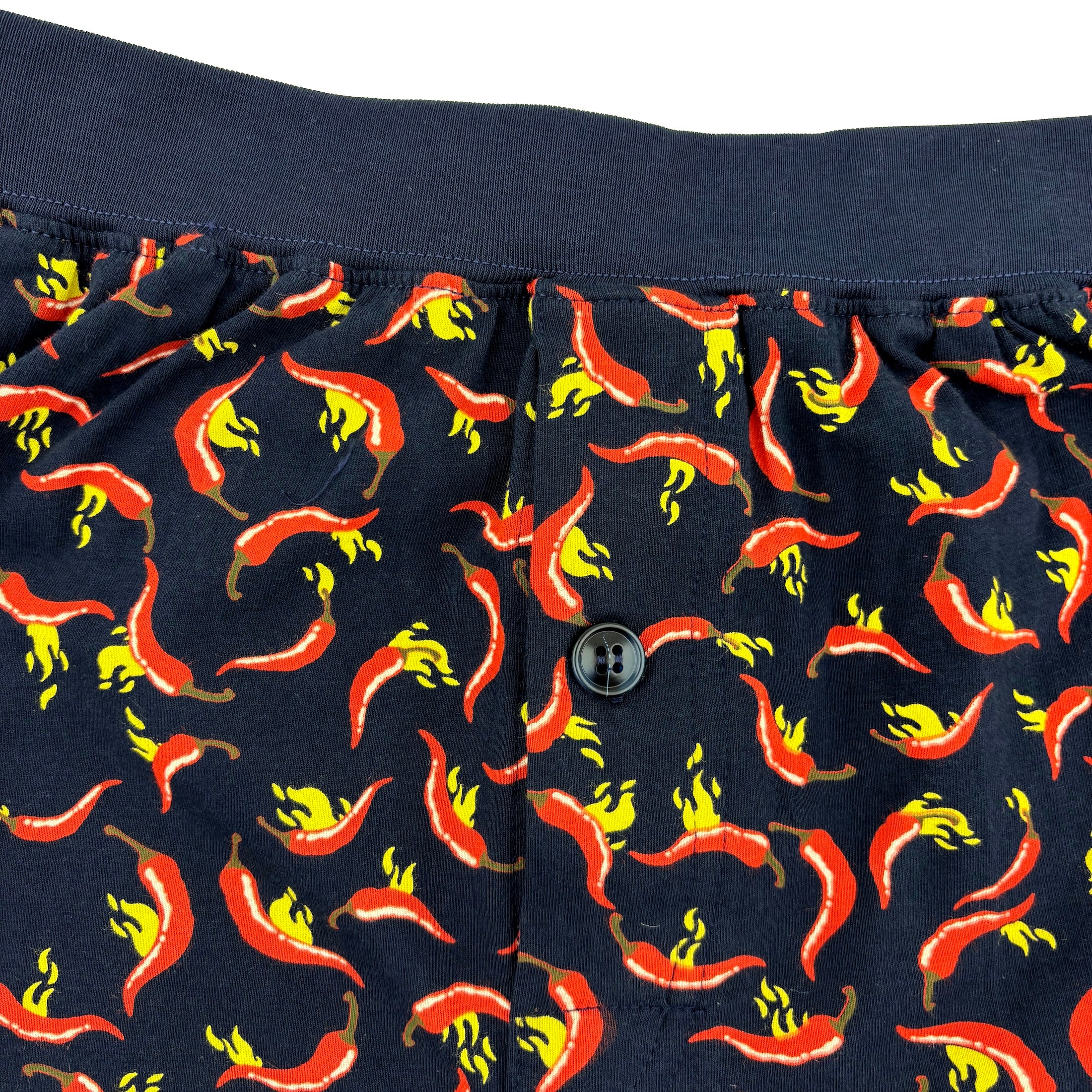 Men's Super Comfy Red Hot Chili Pepper All Over Print Pajama Shorts
