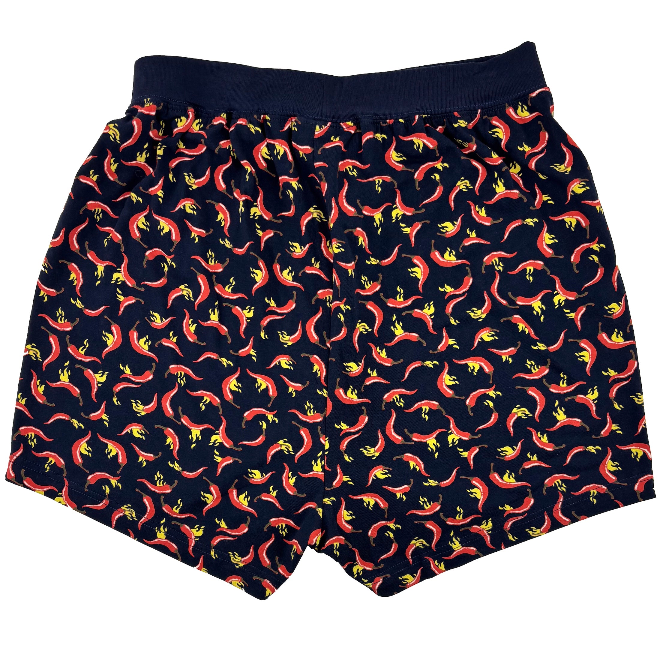 Men's Super Comfy Red Hot Chili Pepper All Over Print Pajama Shorts