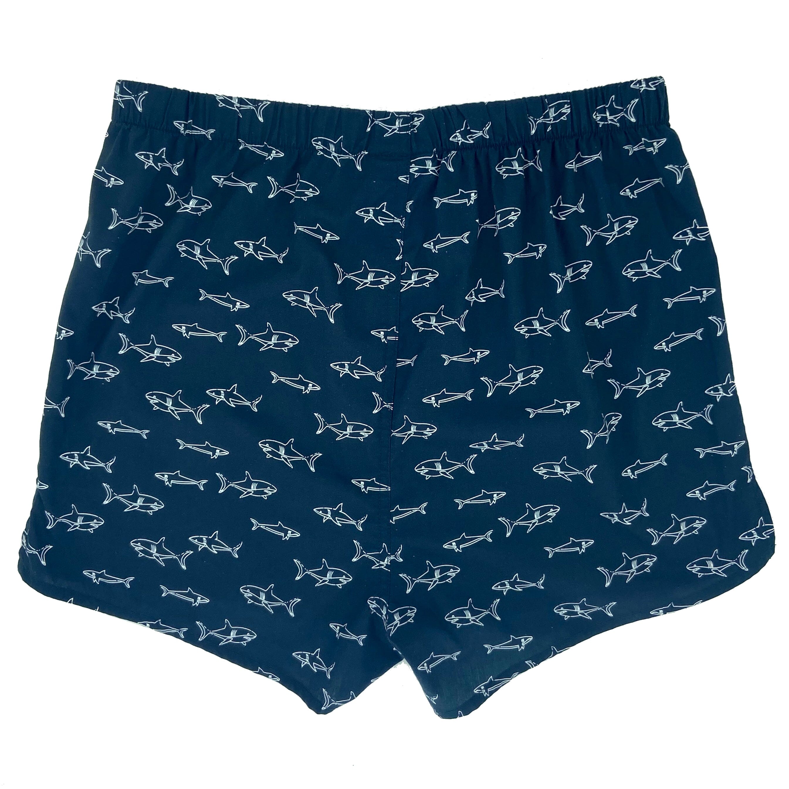 Navy Blue Shark Boxers For Men. Buy Men's Baby Shark Boxer Shorts Here