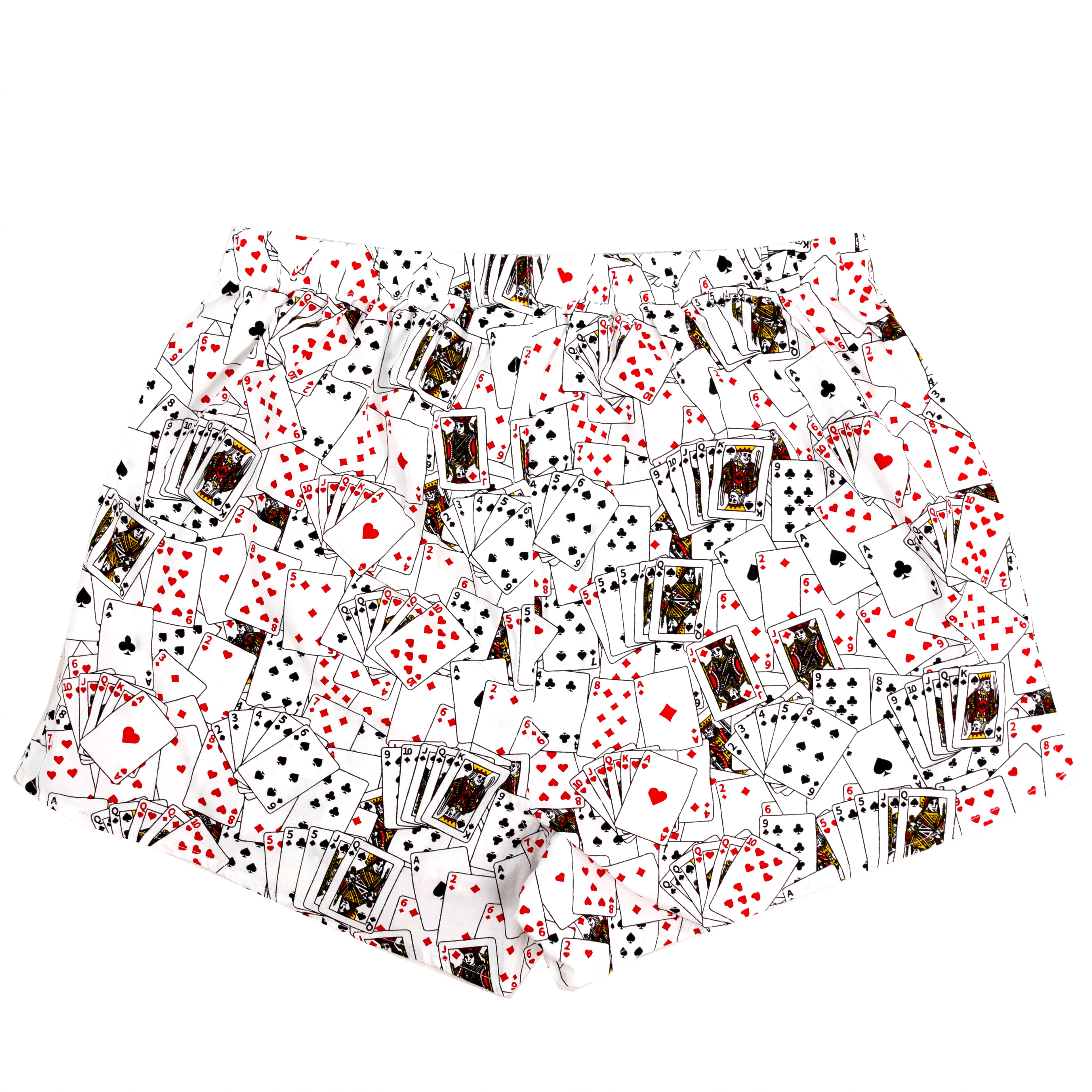 Men's Playing Cards Aces All Over Print Patterned Cotton Boxer Shorts