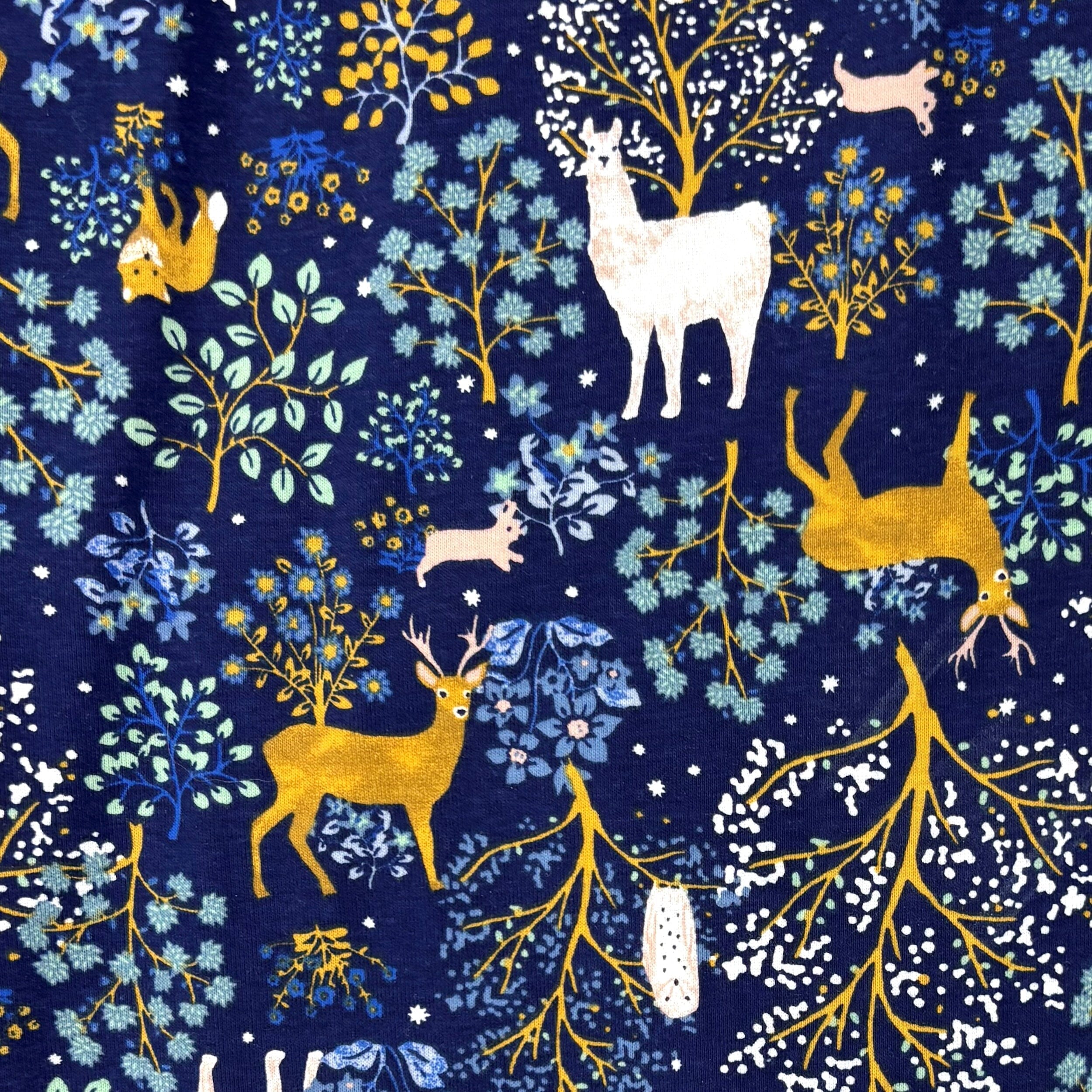 Men's Woodland Creatures Deer Rabbit Owl Fox Patterned Pajama Pants