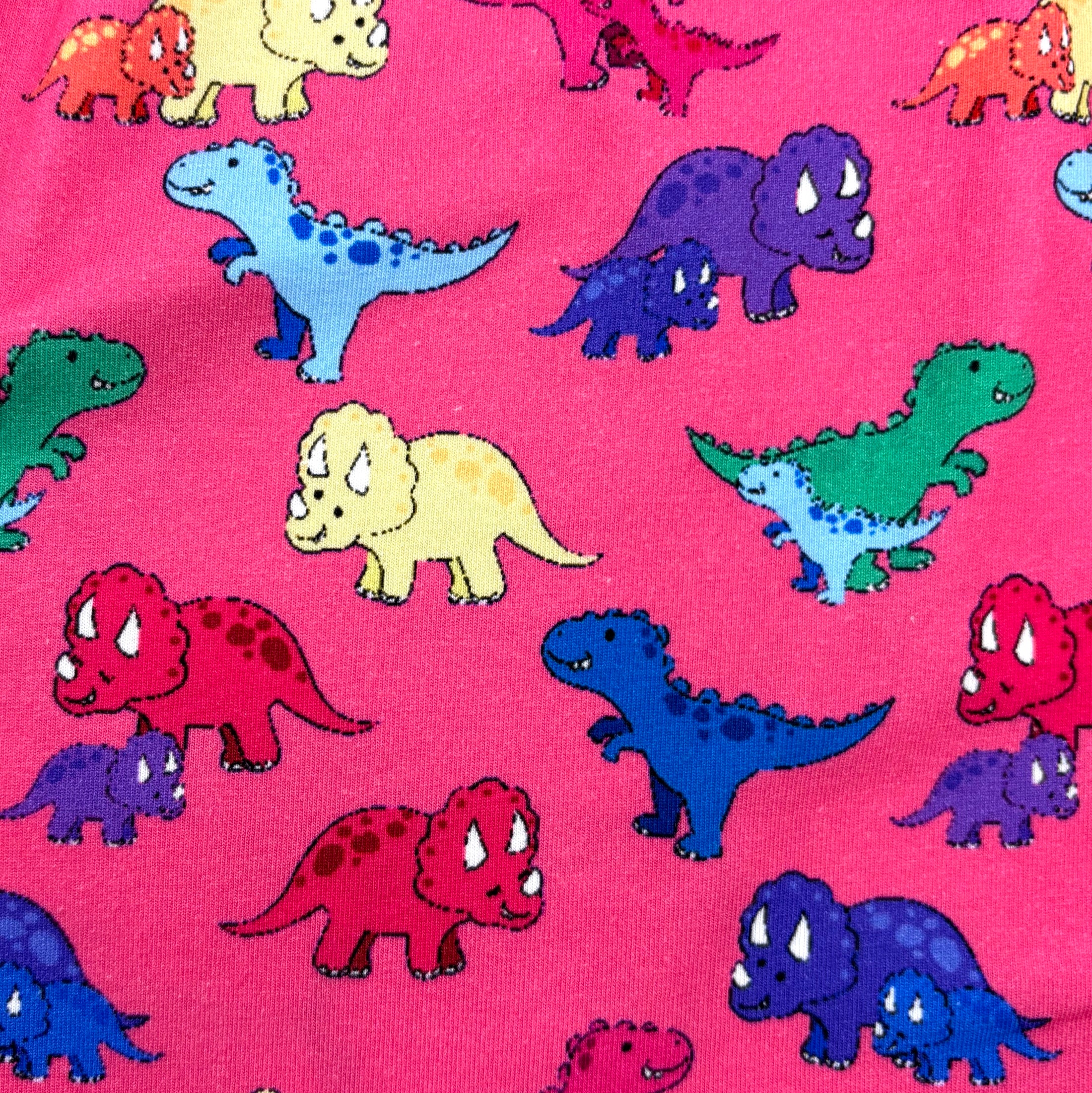 Men's Cartoon Triceratops Dinosaur Print Cotton Knit Pajama PJ Shorts