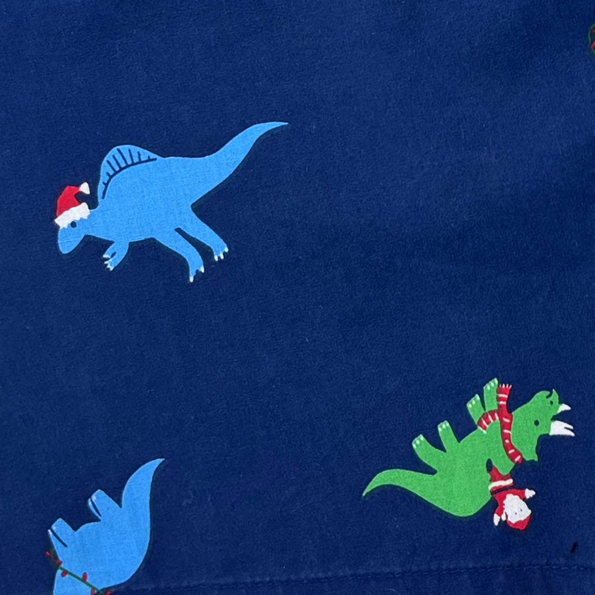 Christmas Themed Santas Riding Dinosaurs All Over Print Boxer Shorts