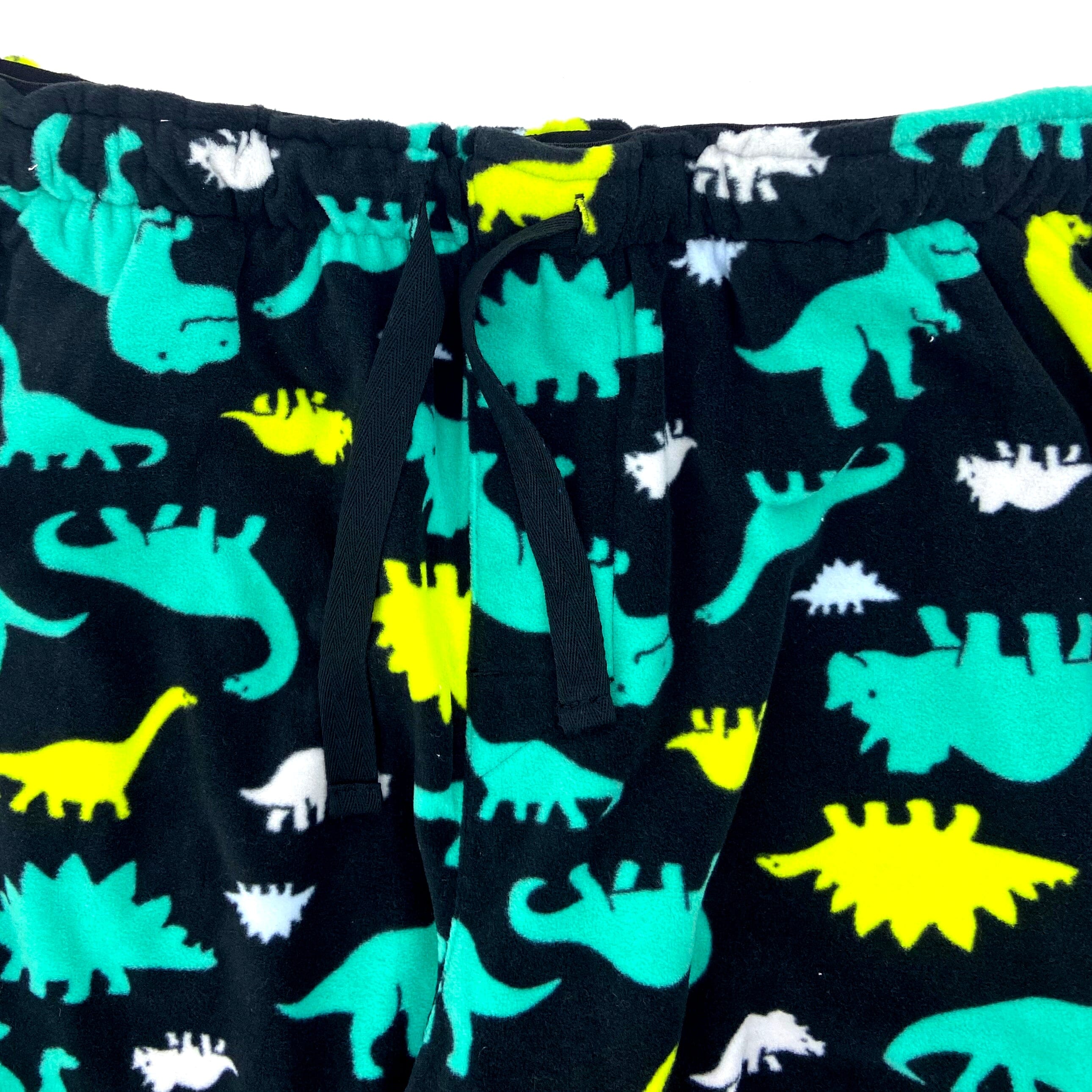 Adult Men's Cartoon Dinosaur All Over Print Fleece Pant PJ Pant Bottoms