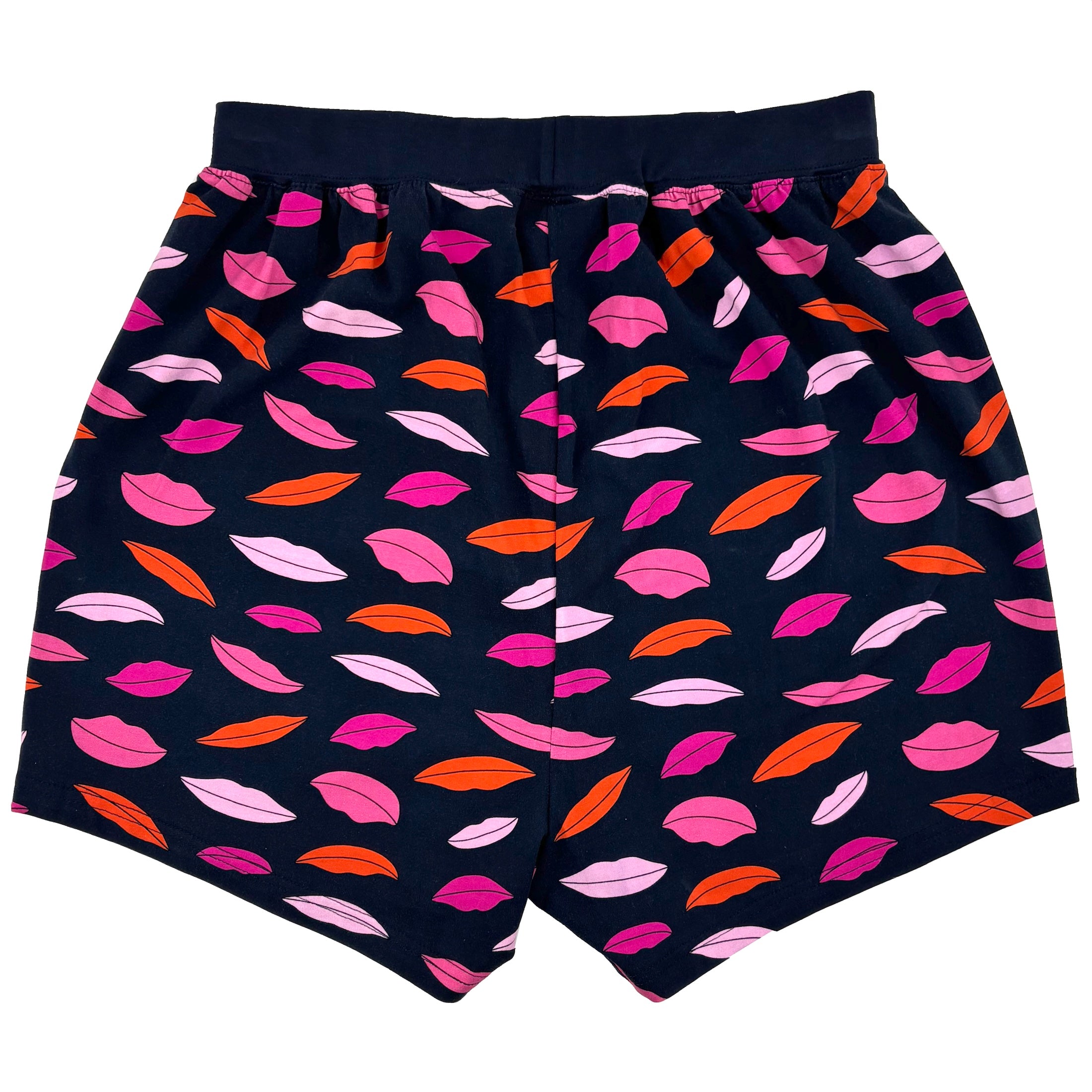 Men's Soft Comfy Smiling Lips All Over Print Love Themed Pajama Shorts