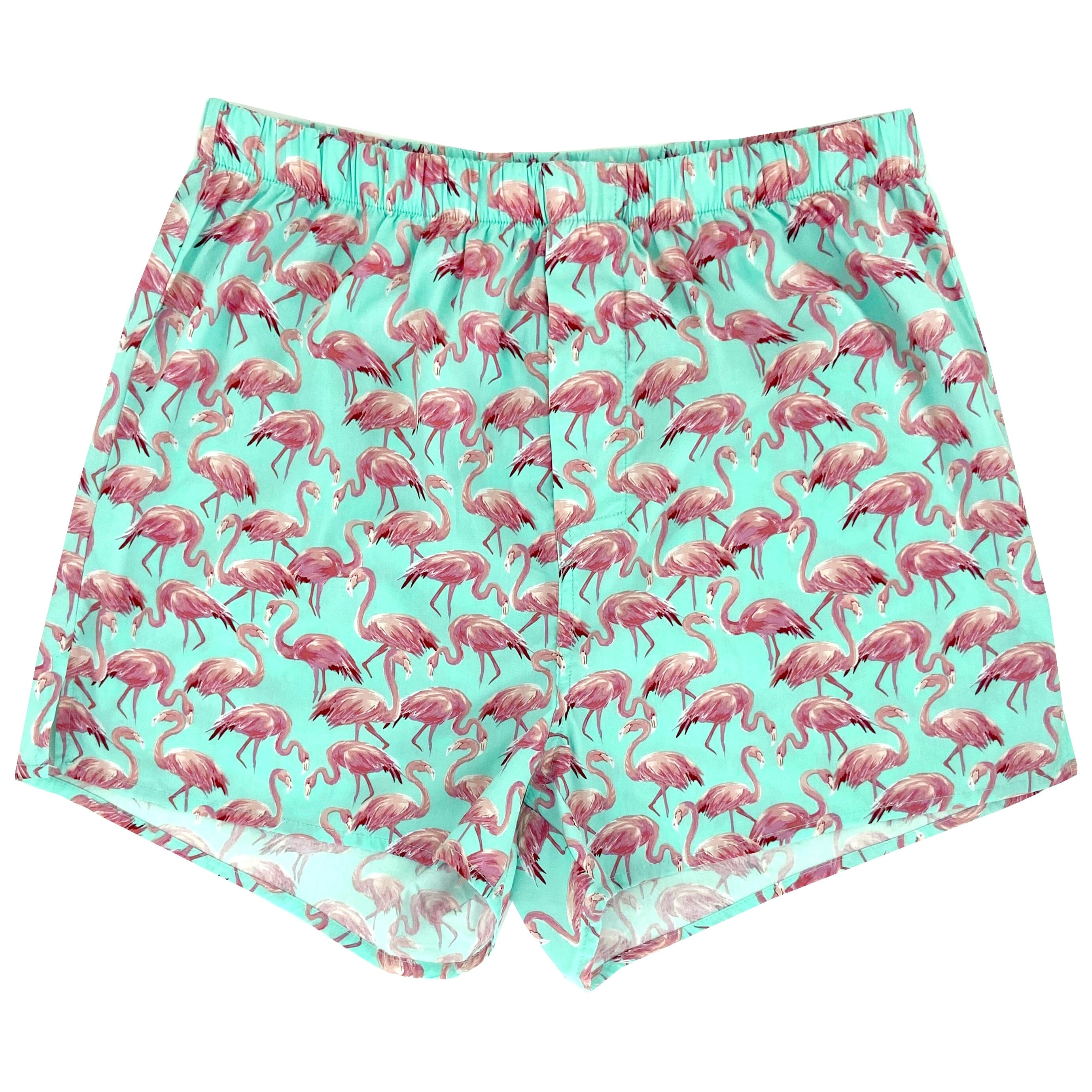 Men's Cotton Boxer Shorts with Limited Edition Flamingo All Over Print
