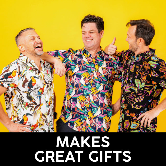 Get ready for these super comfy button-down aloha shirts to become your go-to shirts, all summer long. Fits true to size, available in small to xx-large!