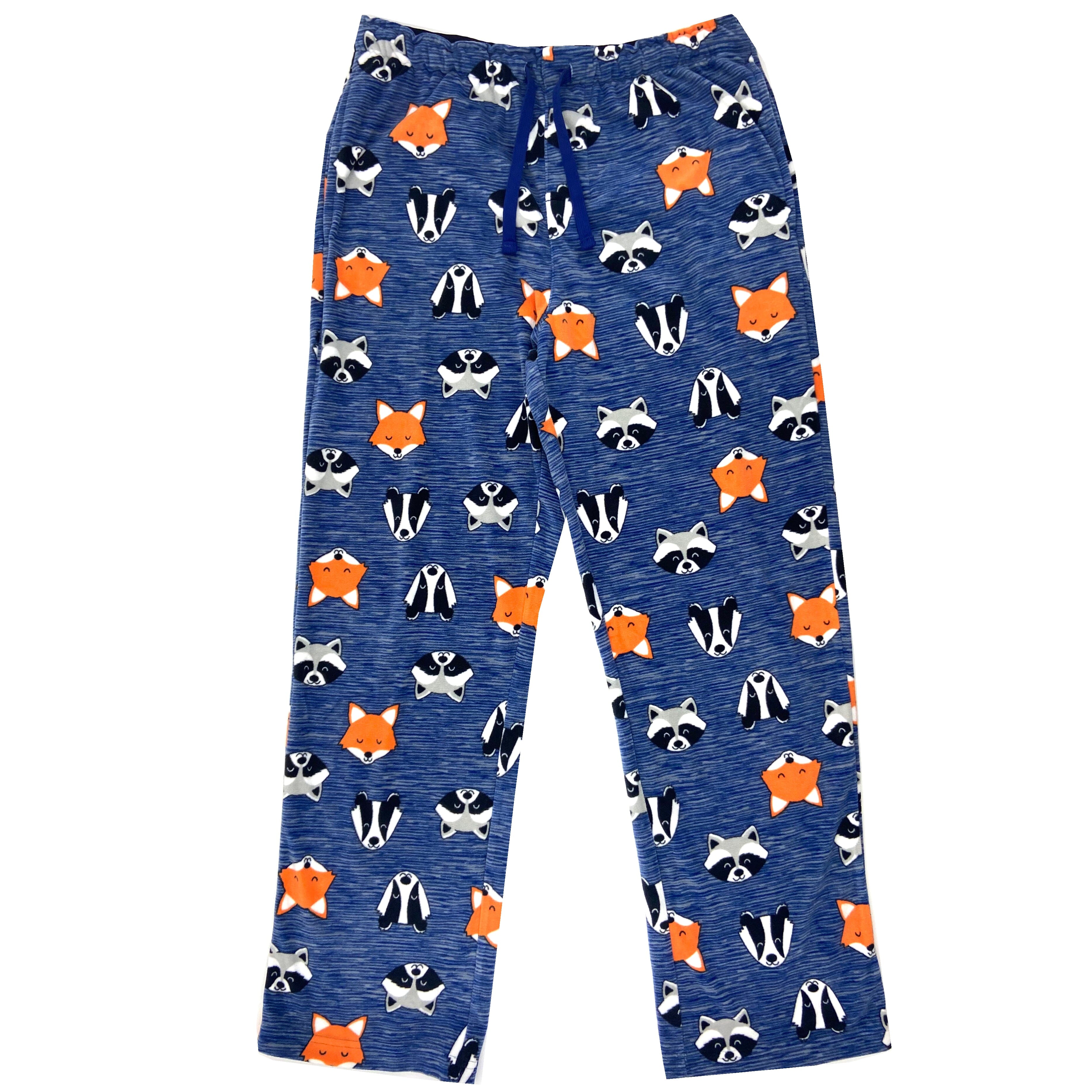 Fox & Racoon Print Pajama Pants For Men. Buy Fox Lounge Pants Online