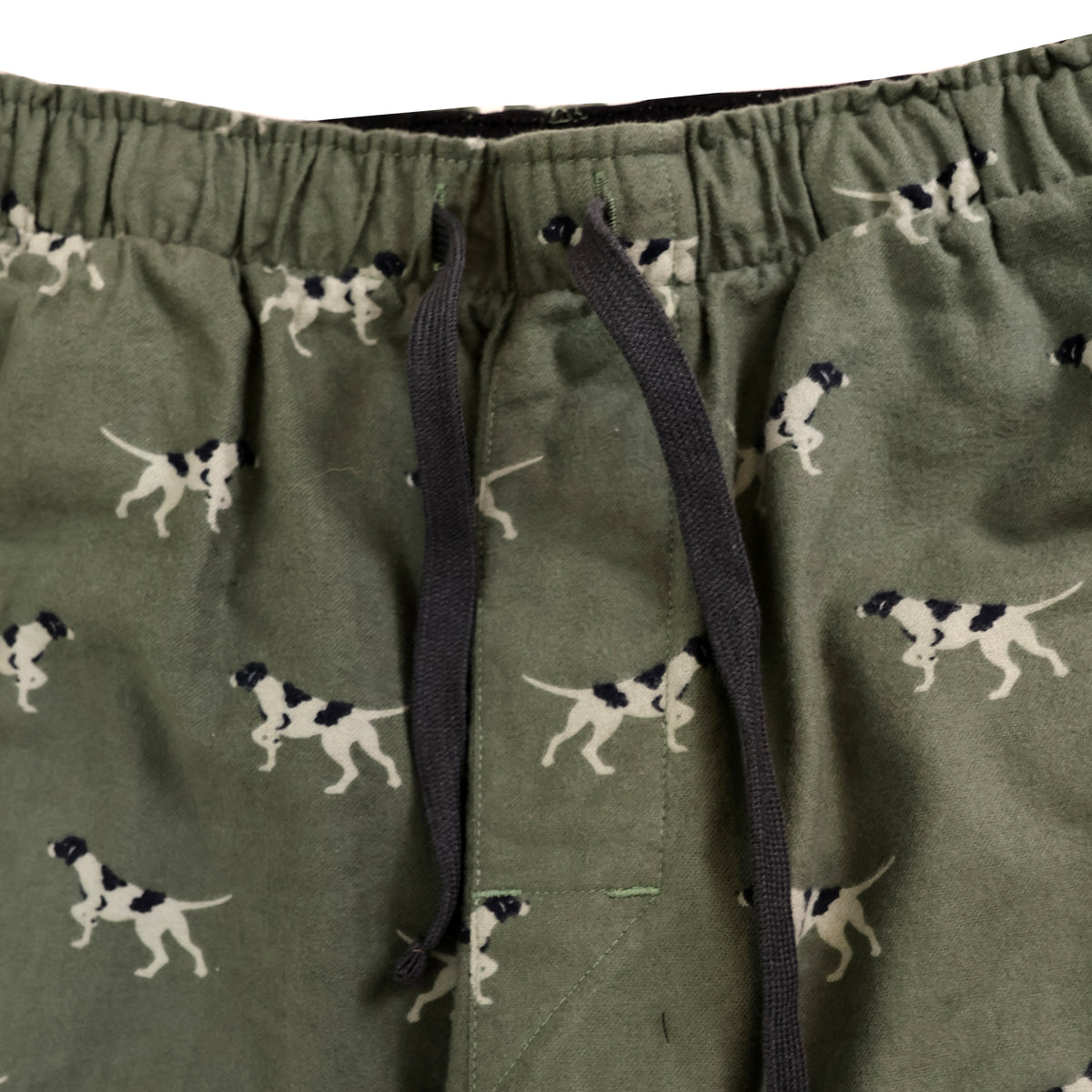 Spotted Dog Pajama Pants For Men. Comfy Mens Dog Lounge Pant Drawstring