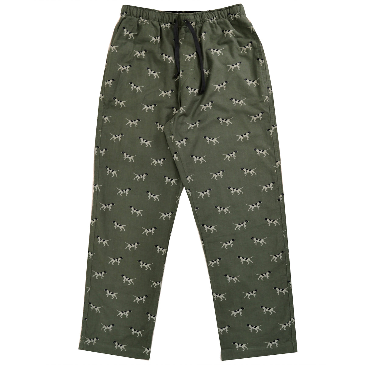Spotted Dog Pajama Pants For Men. Comfy Mens Dog Lounge Pant