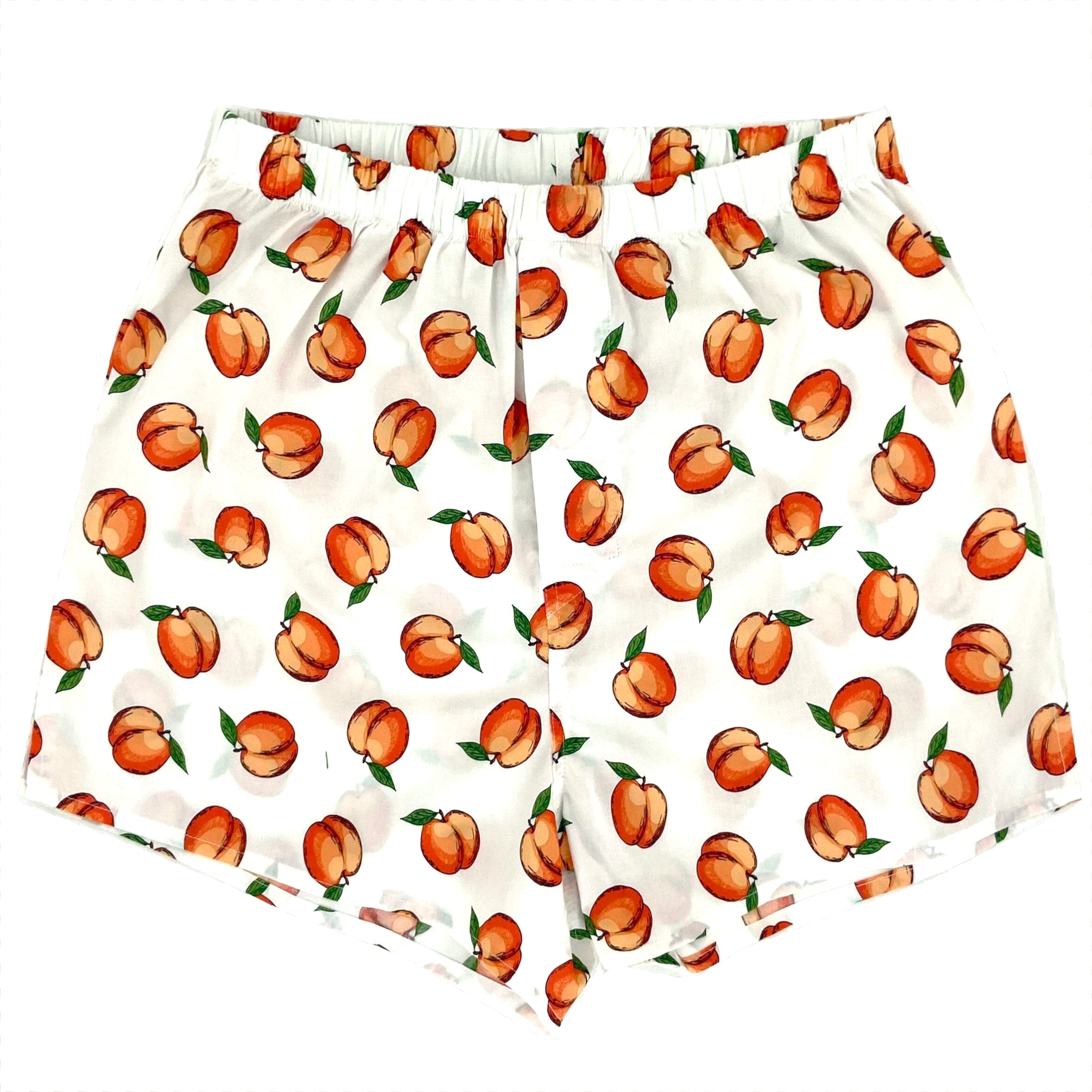 Funny Men's Tropical Fruits Juicy Peach All Over Print Boxer Shorts