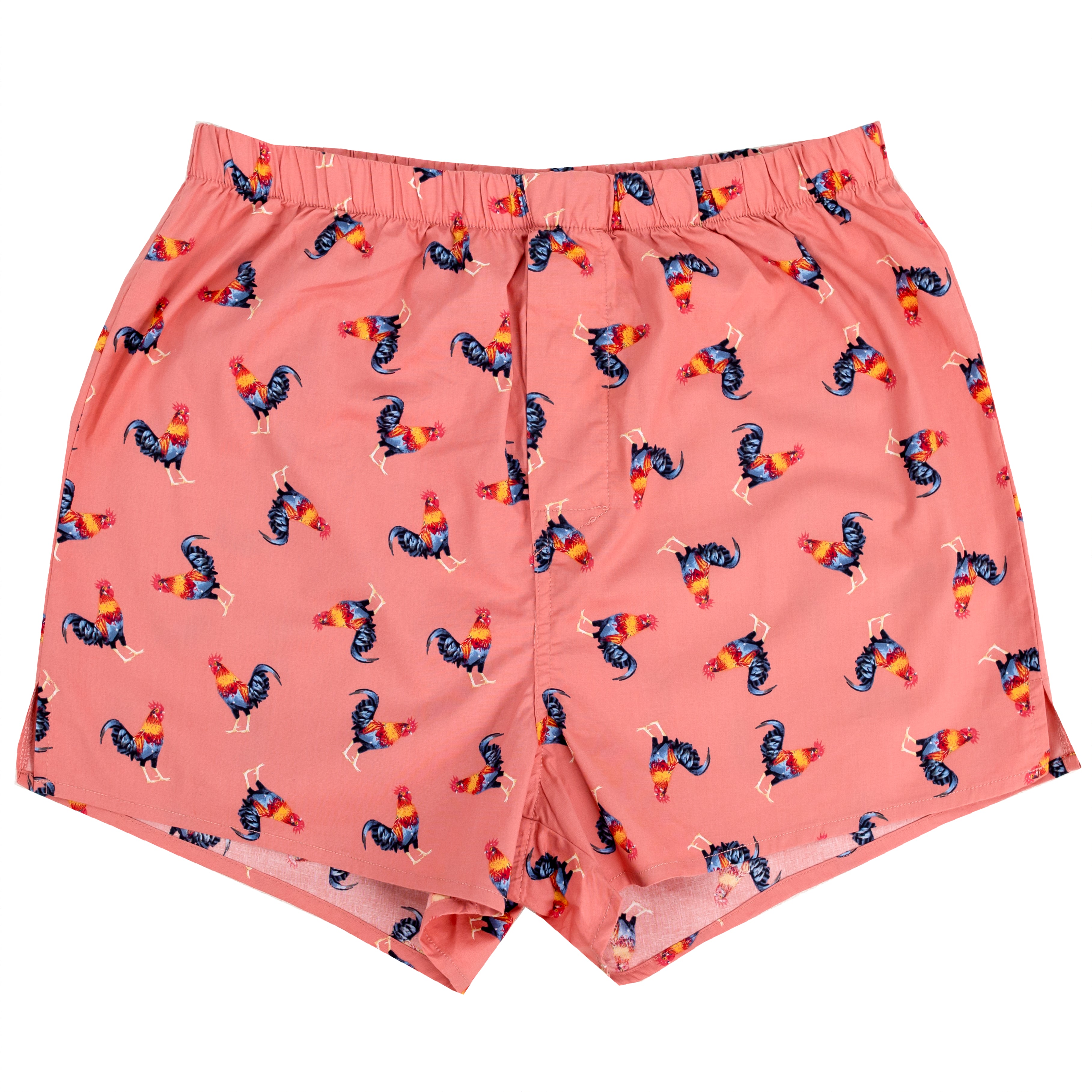 Buy Funny Men's Rooster Chicken All Over Print Cotton Boxer Shorts Sleepwear