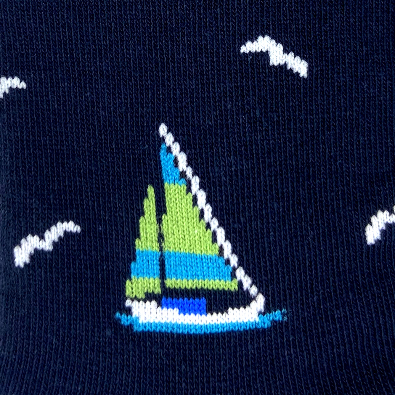 Unisex Nautical Themed Sailboat All Over Pattern Classy Novelty Socks
