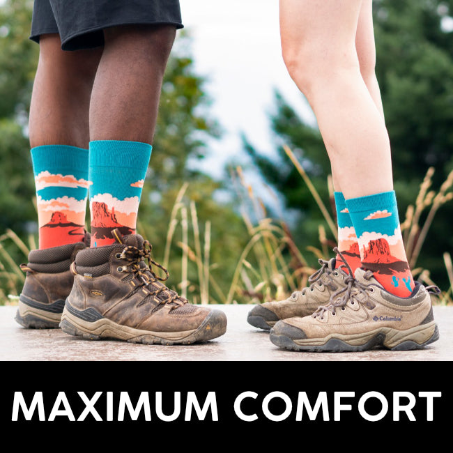 Unisex Combed Cotton Weird Funky Socks for Women. Crazy Socks for Men. Fancy Crew Socks. Funny Socks.