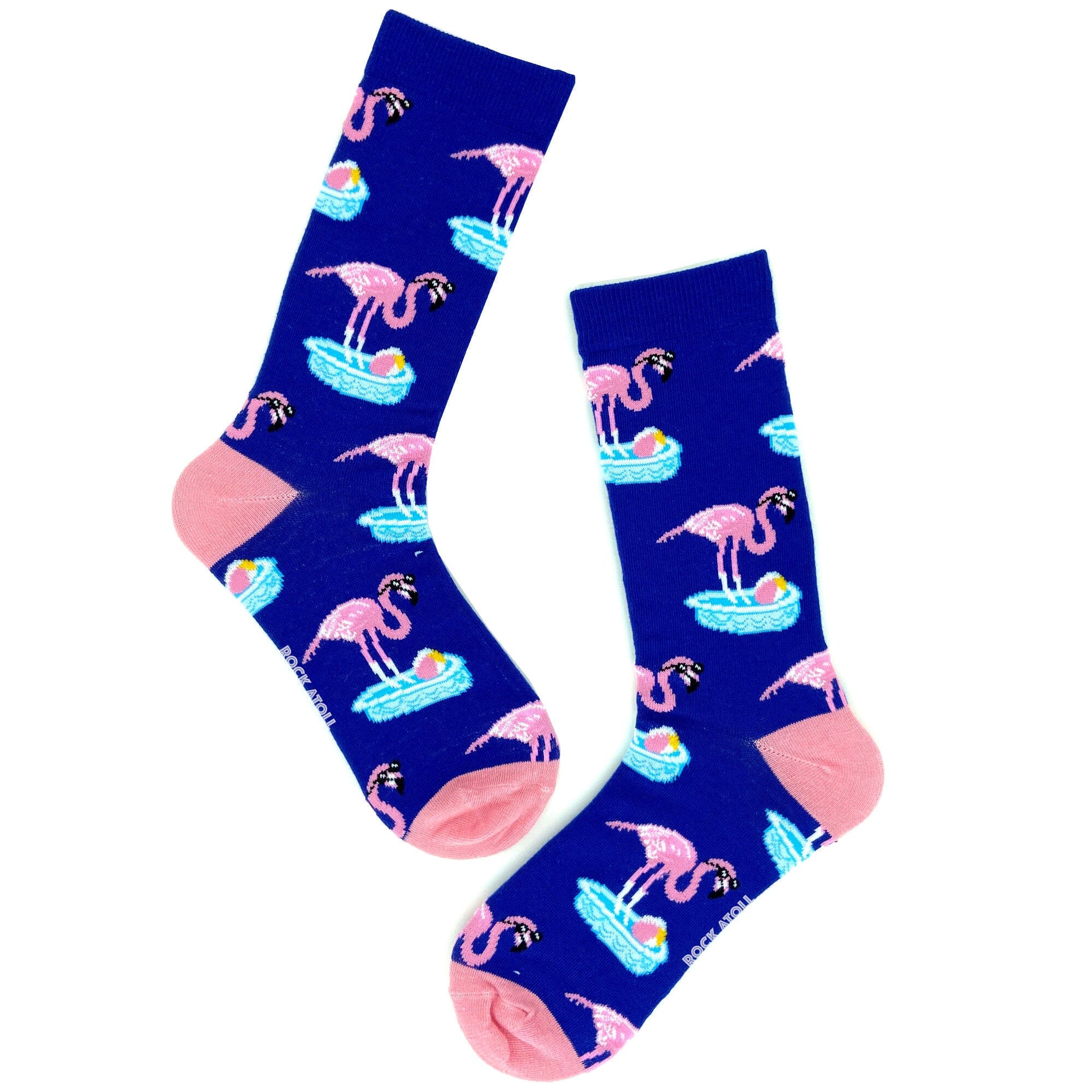 Fun Colorful Flamingo Patterned Novelty Socks for Men Women and Teens