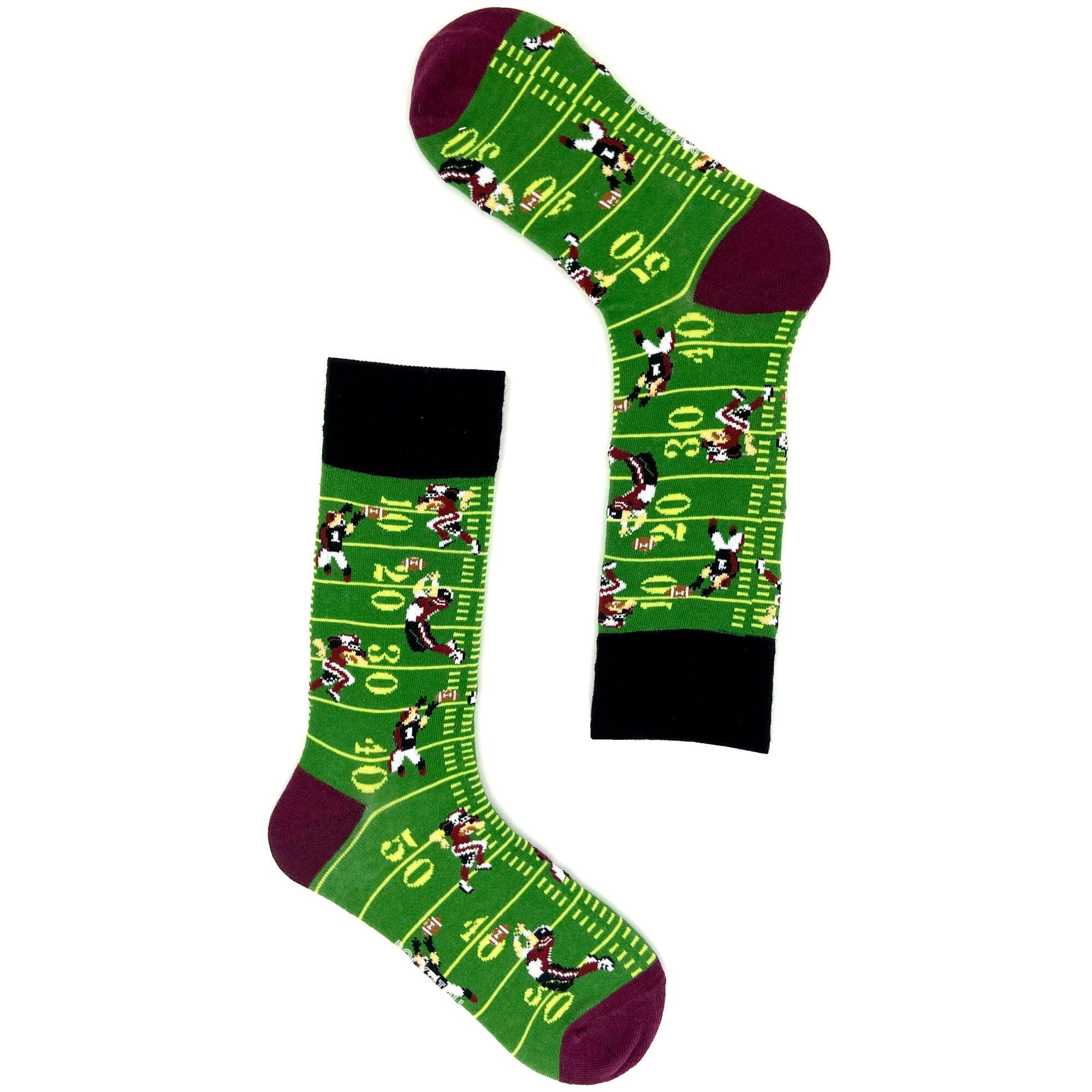 American Football Pitch Touchdown Patterned Comfy Novelty Crew Socks