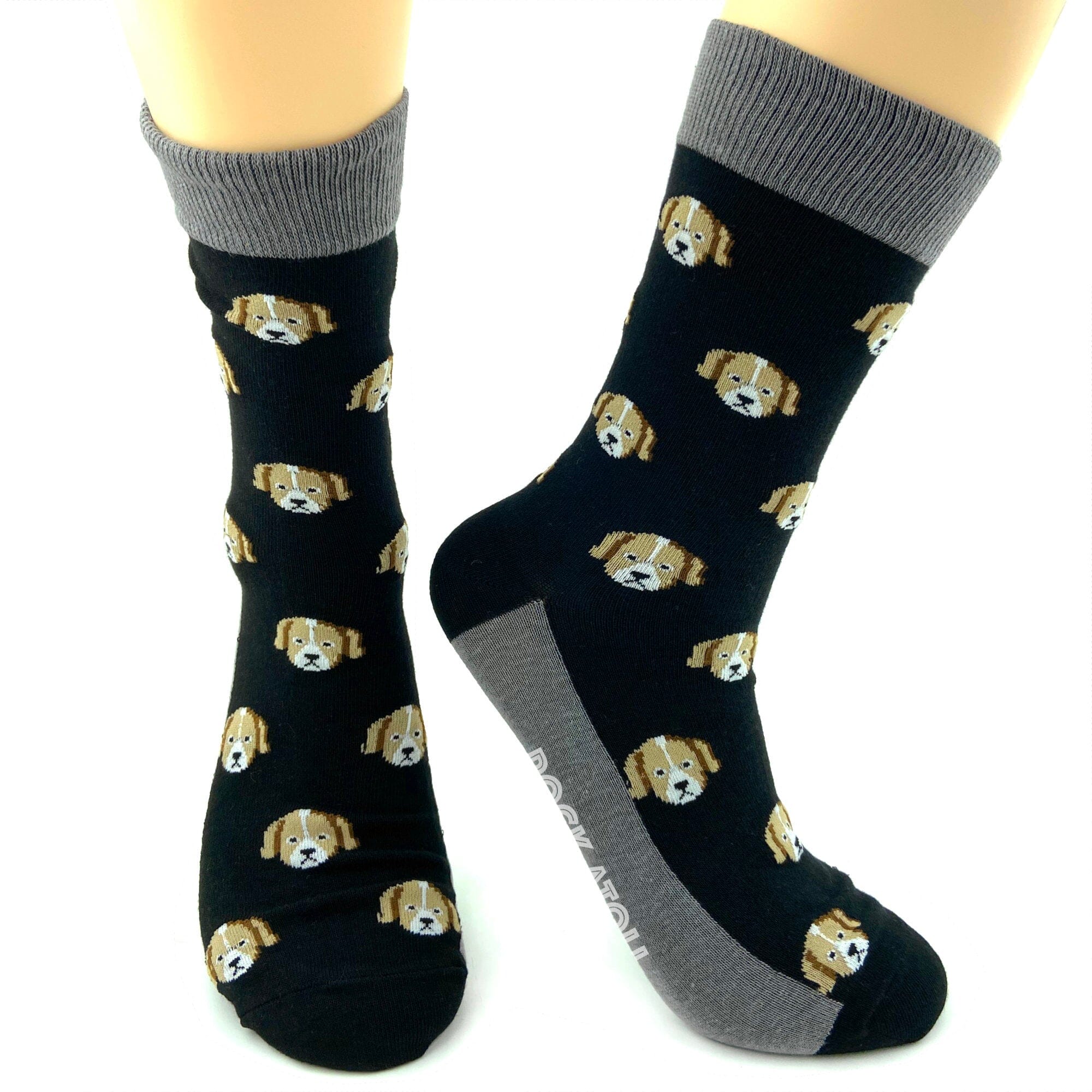 Dog Lover Adorable Beagle Puppies Patterned Comfy Cotton Novelty Socks