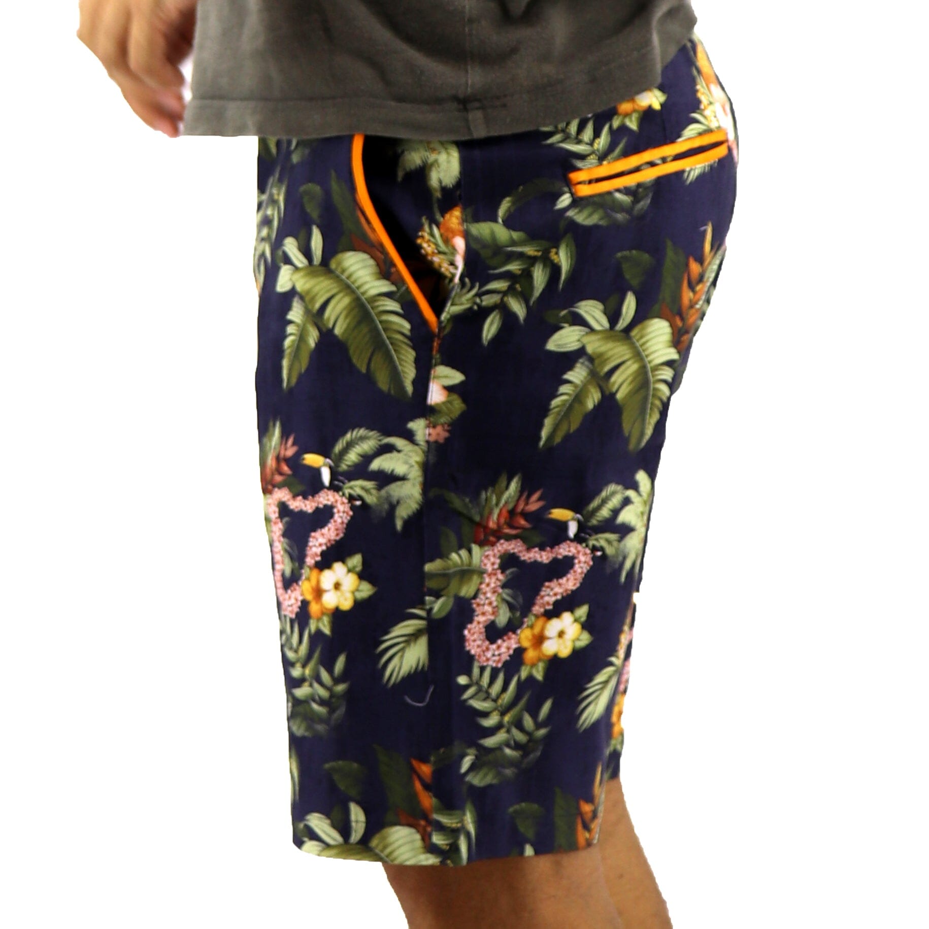 Island Shorts For Men. Men's Toucan Shorts. Mens Lei Shorts