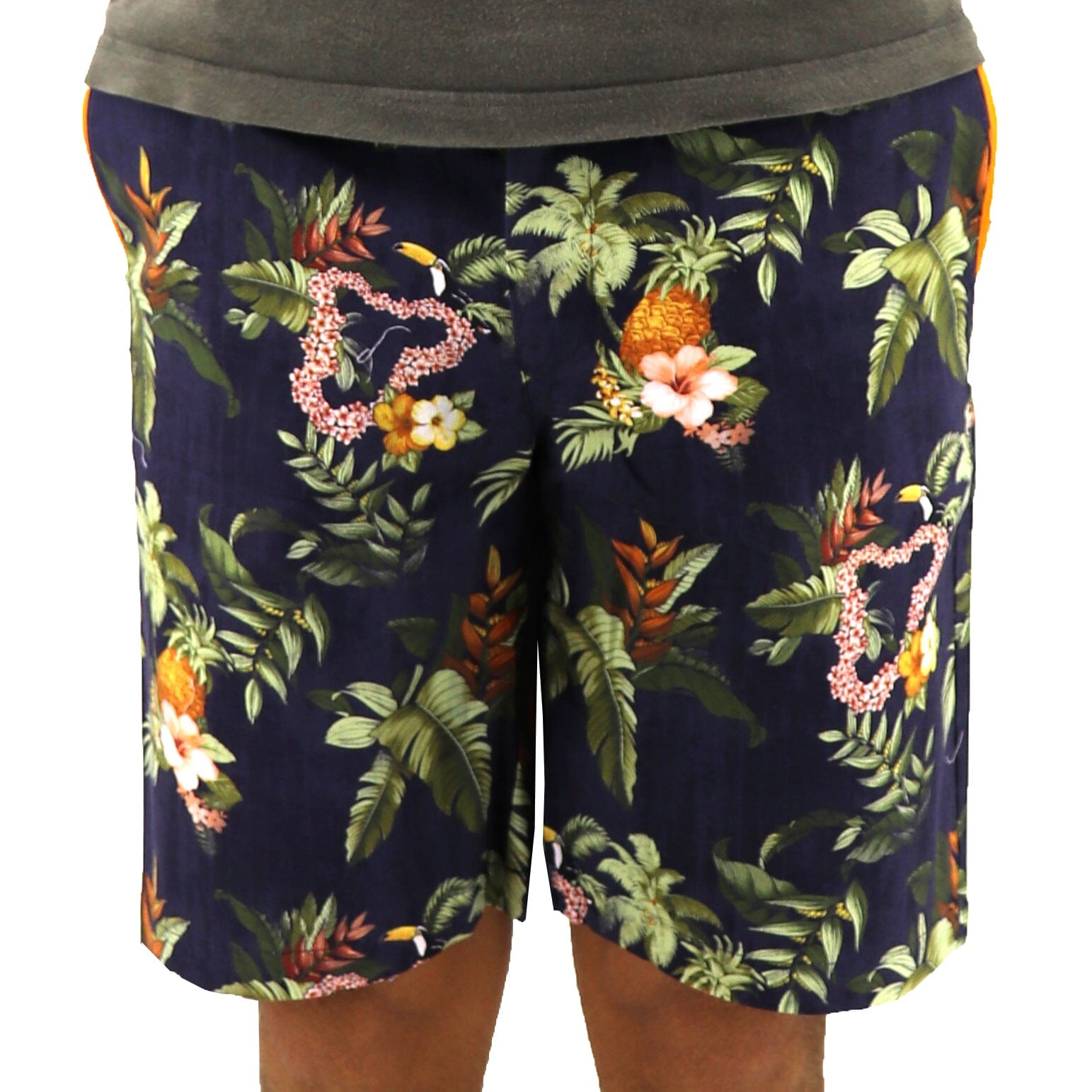 Island Shorts For Men. Men's Toucan Shorts. Mens Lei Shorts