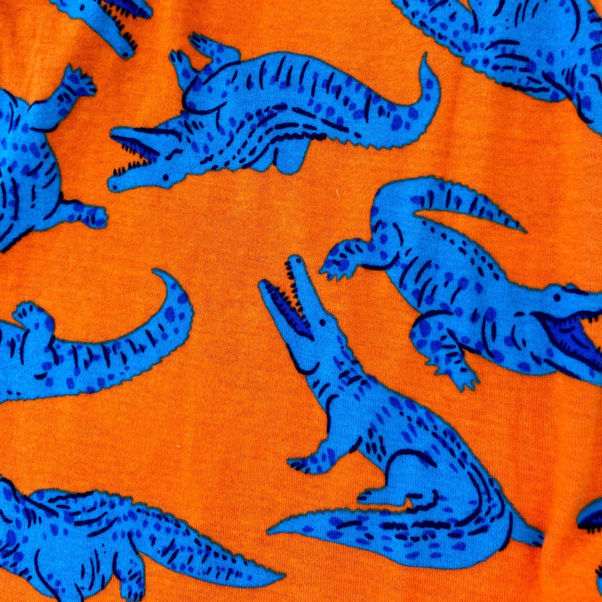 Men's Alligator All Over Print Soft Jersey Knit Long Pajama Bottoms