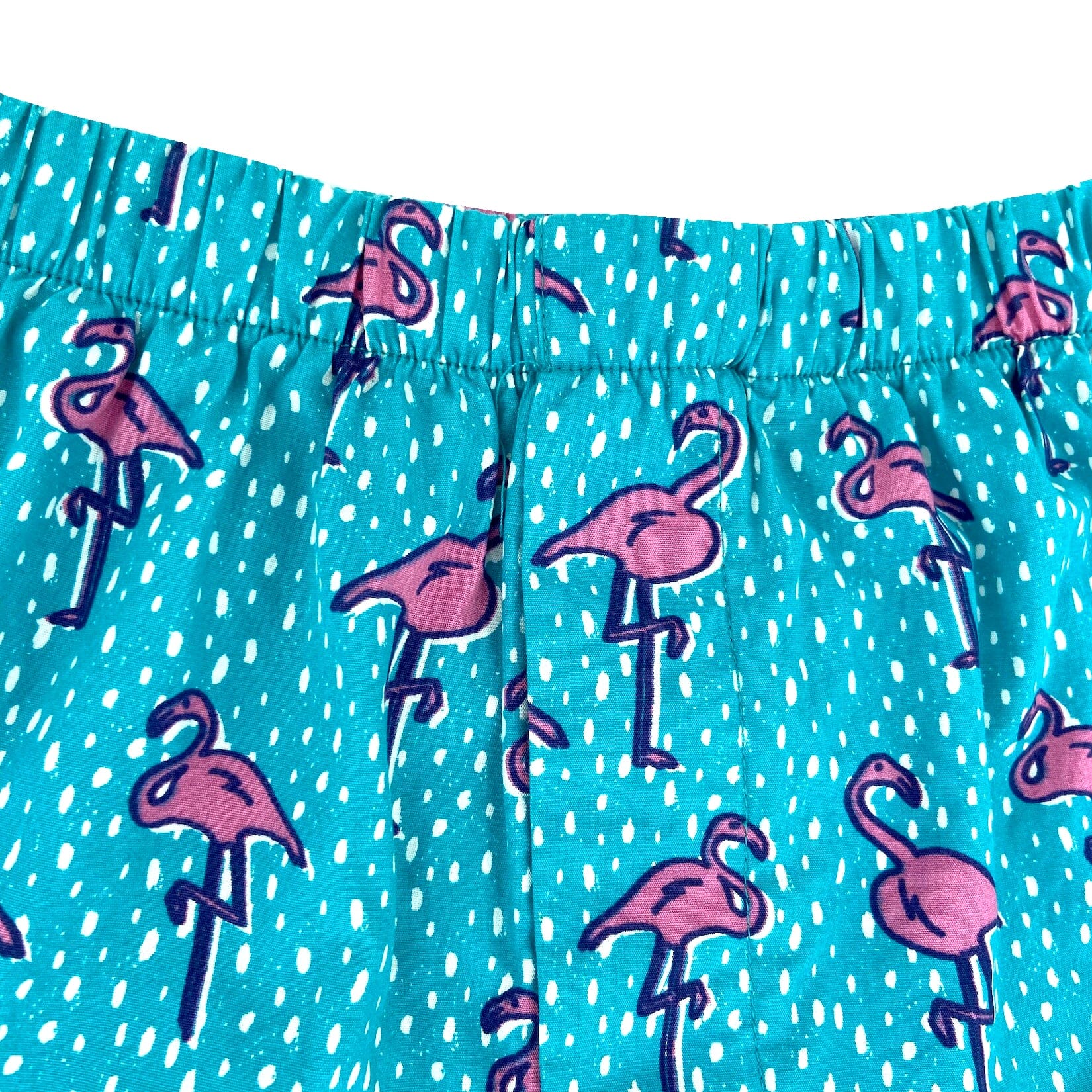 Men's Colorful Flamingo Patterned Boxer Shorts Underwear in Blue
