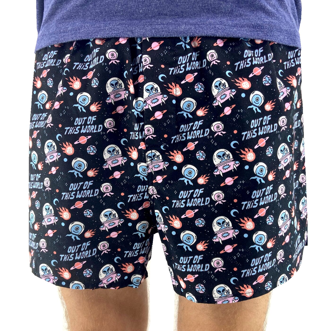 UFO Boxers For Men. Buy Men's Outer Space Alien Print Boxer Shorts