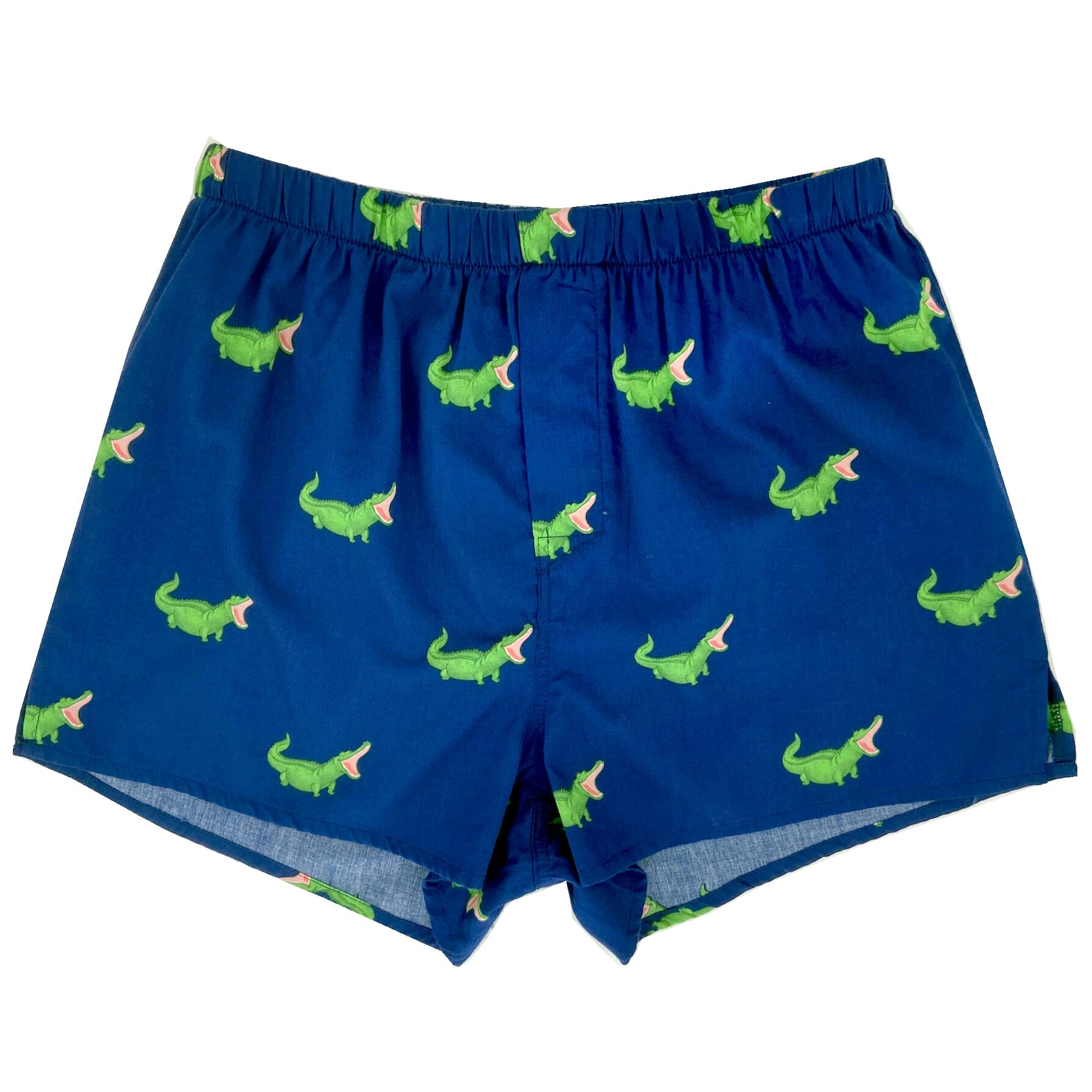 Dark Blue Crocodile Alligator All Over Print Boxer Shorts Underwear