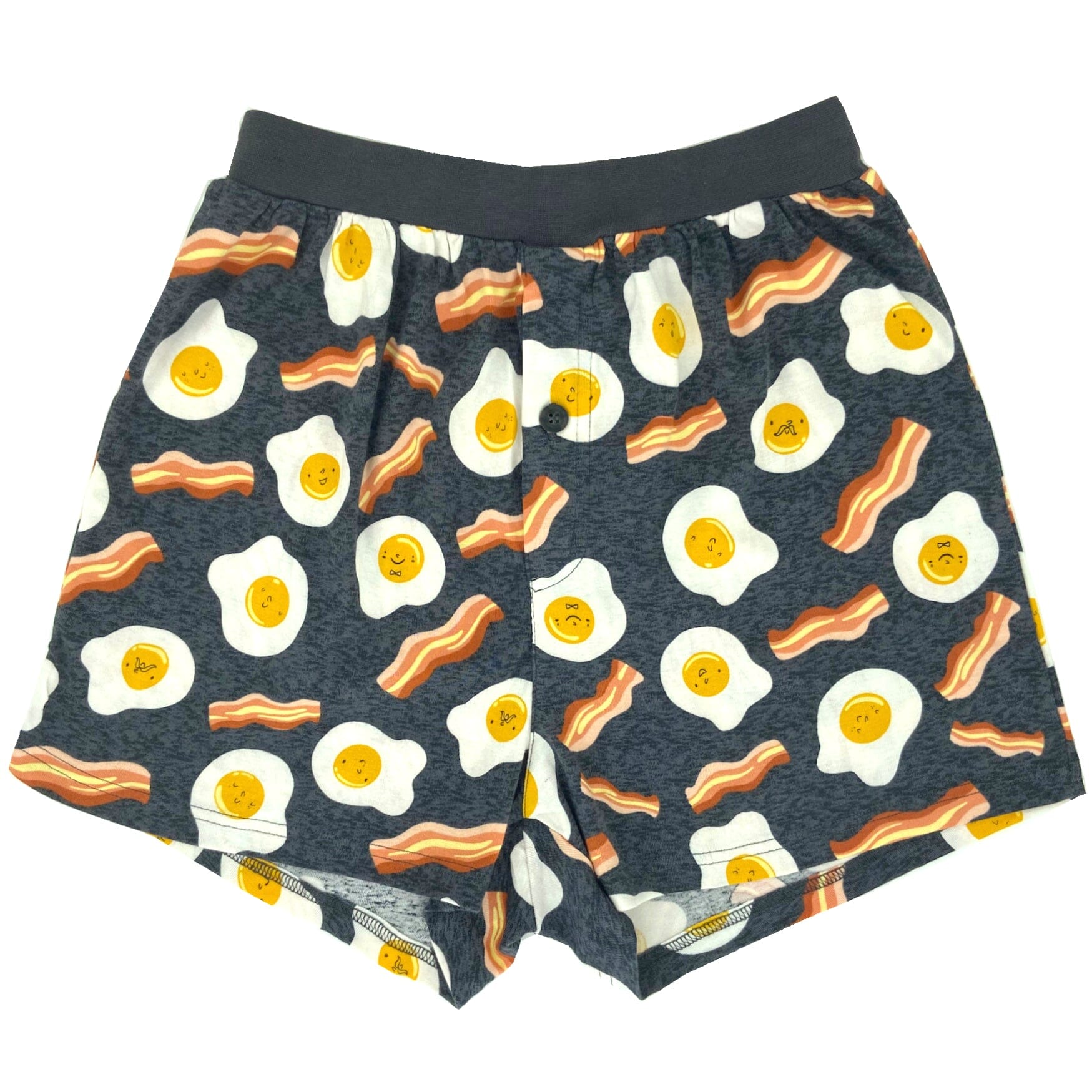 Bacon And Egg Sleep Pajama Shorts For Men. Buy Men's Breakfast Boxers