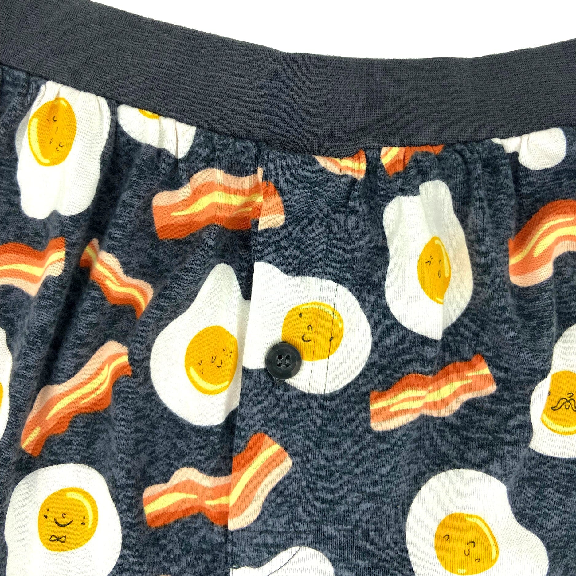 Bacon And Egg Sleep Pajama Shorts For Men. Buy Men's Breakfast Boxers