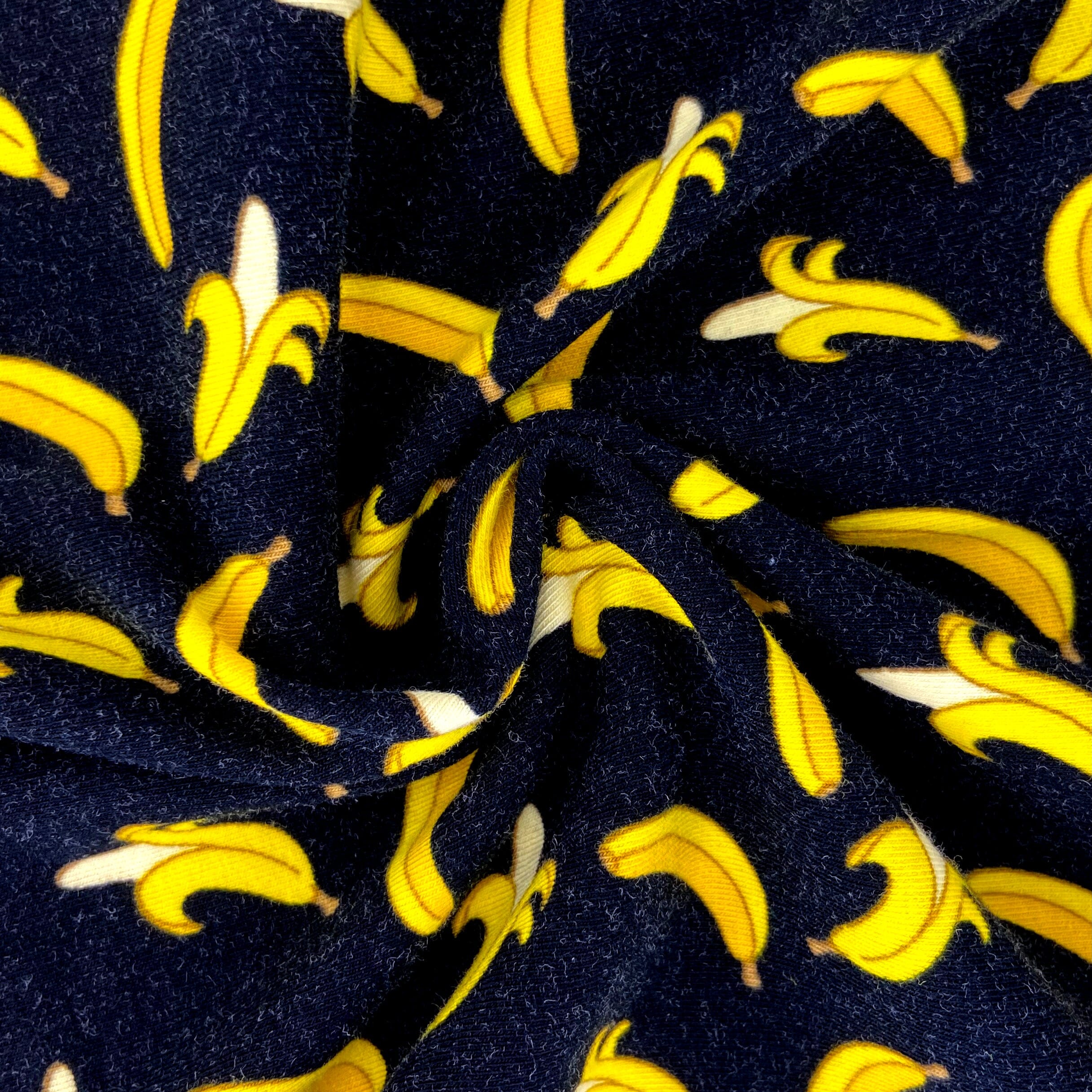 Men's Comfy Banana Print Food Inspired Long Cotton Pajama Pant Bottoms