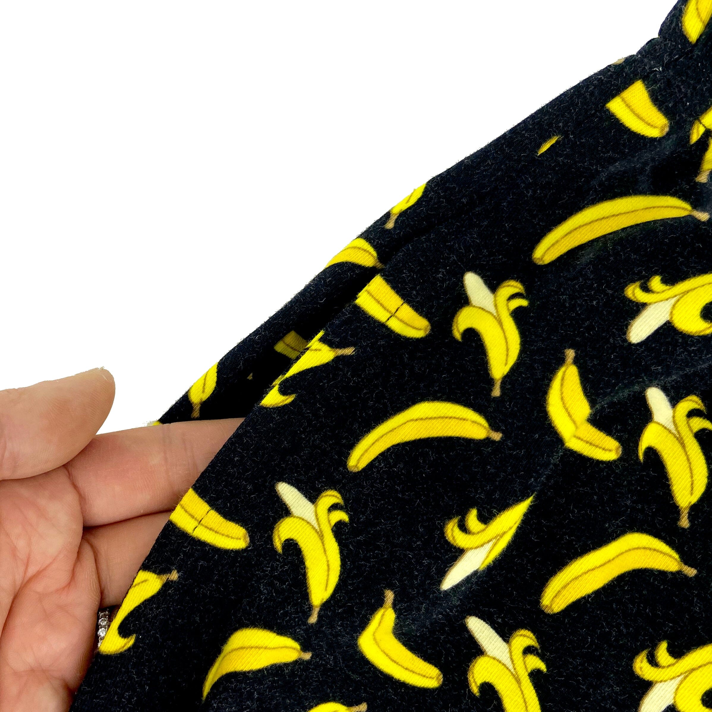 Men's Comfy Banana Print Food Inspired Long Cotton Pajama Pant Bottoms