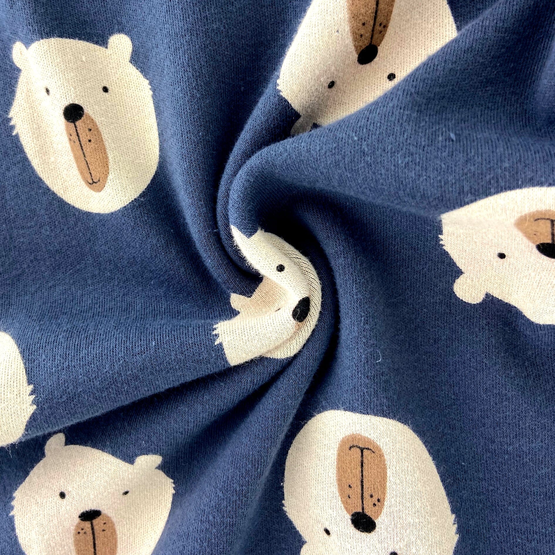 Men's Brown Bear All-Over-Print Soft Jersey Knit Long Pajama Pants