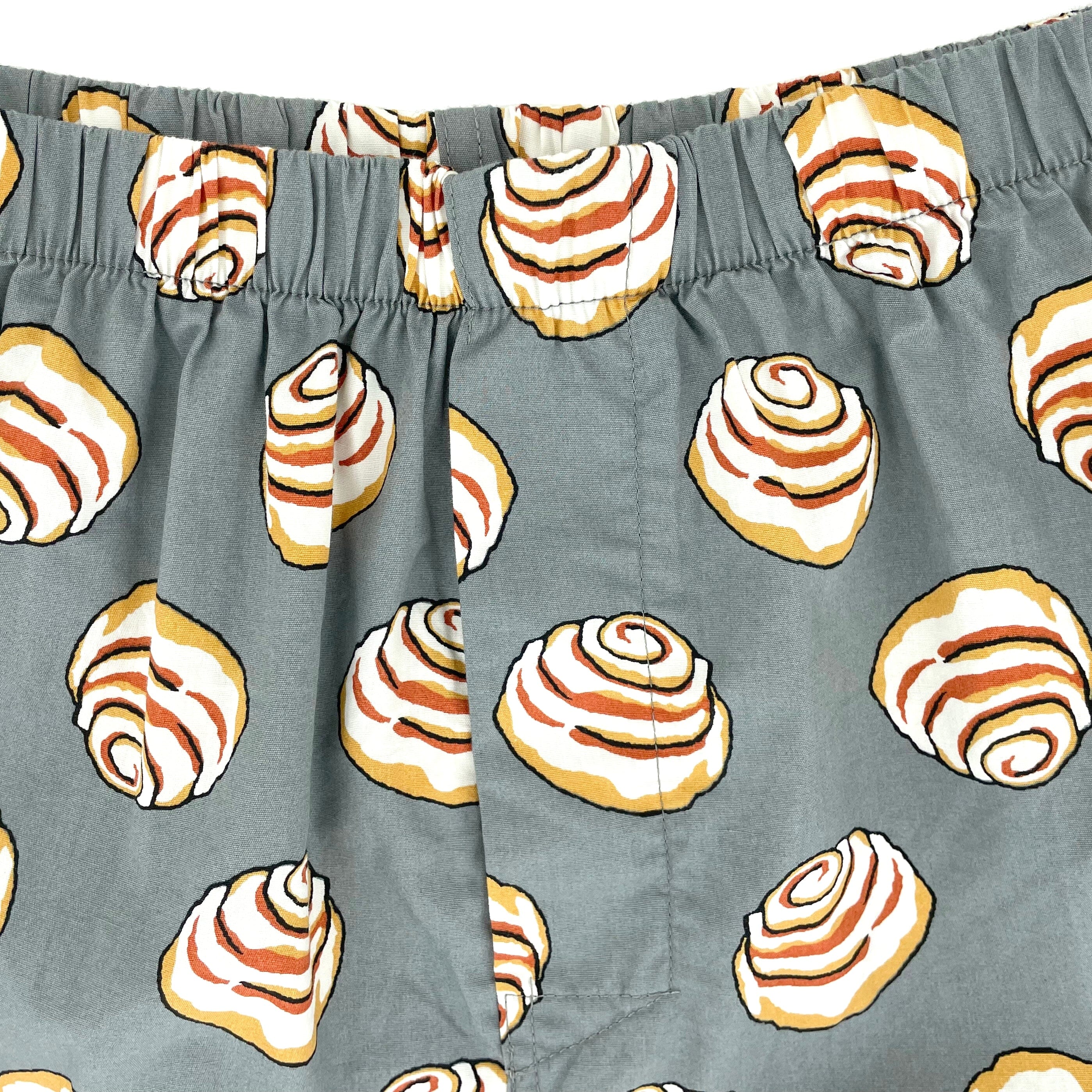 Buy Men's Food Themed Cinnamon Roll Patterned Soft Cotton Boxer Shorts