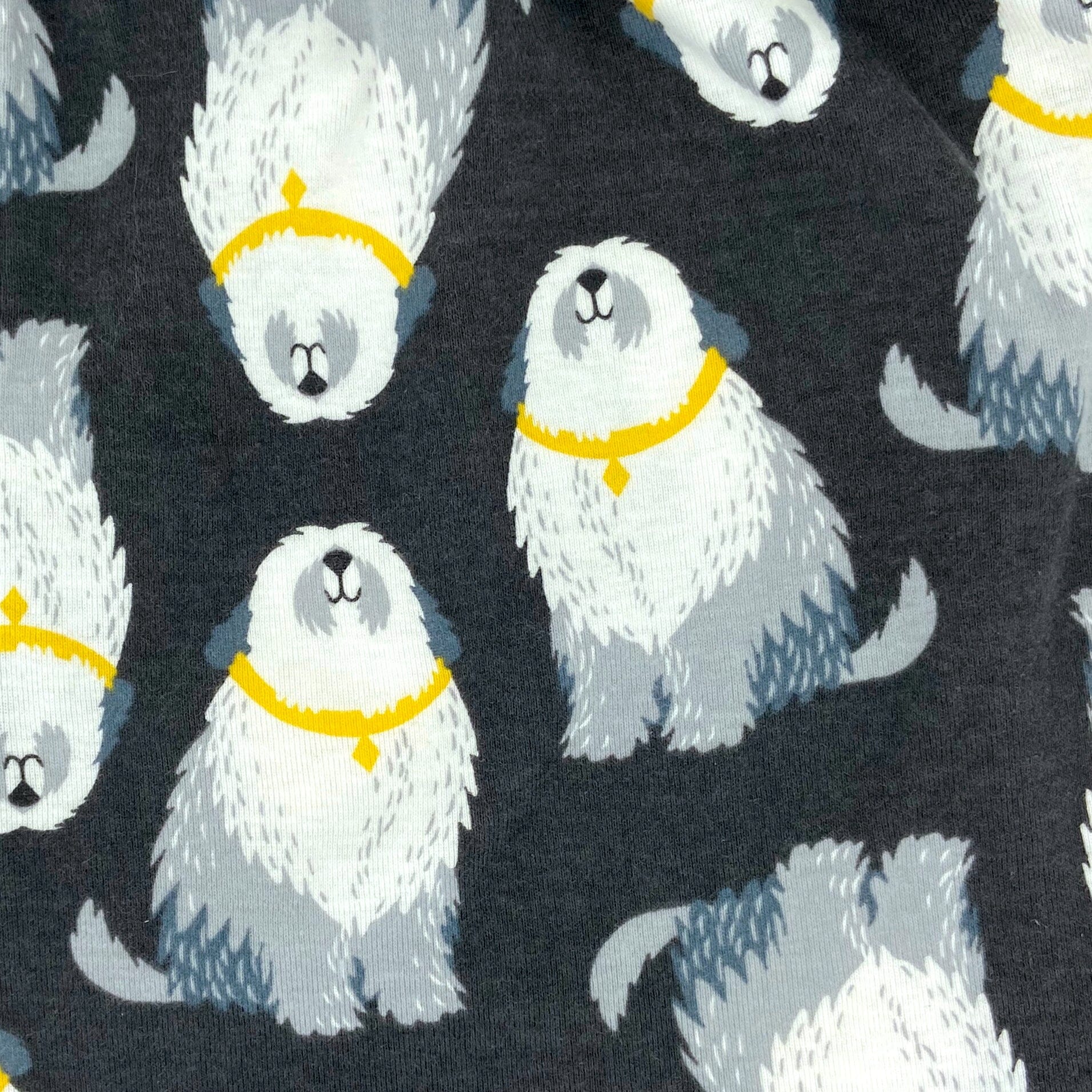 Men's Shepherd Sheepdog All Over Print Soft Knit Boxer Pajama Bottoms