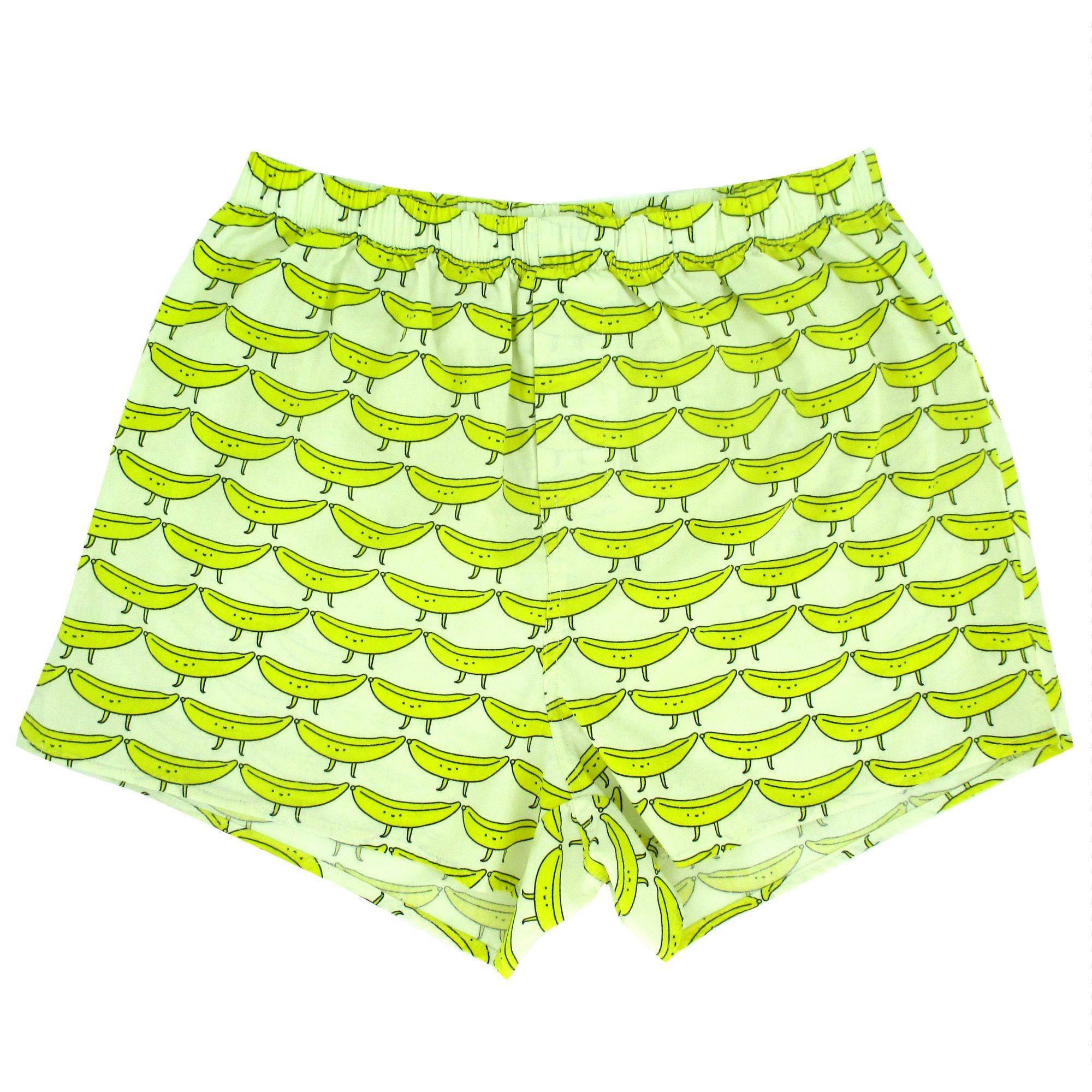 Banana All Over Print Cotton Boxer Shorts for Men Gag Gifts for Him