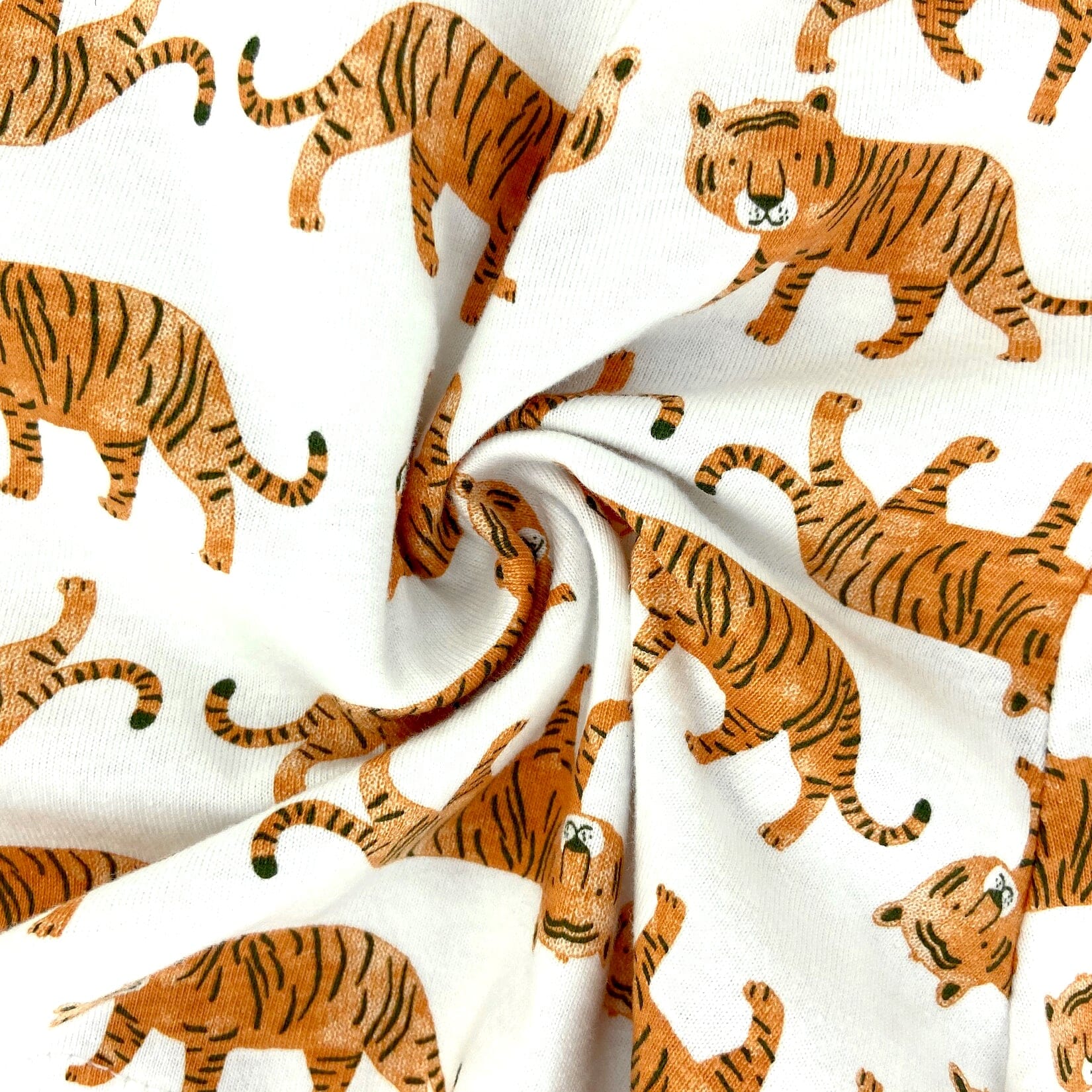 Women's Cute Jungle Tiger Cat All-Over Print Knit PJ Pyjama Shorts