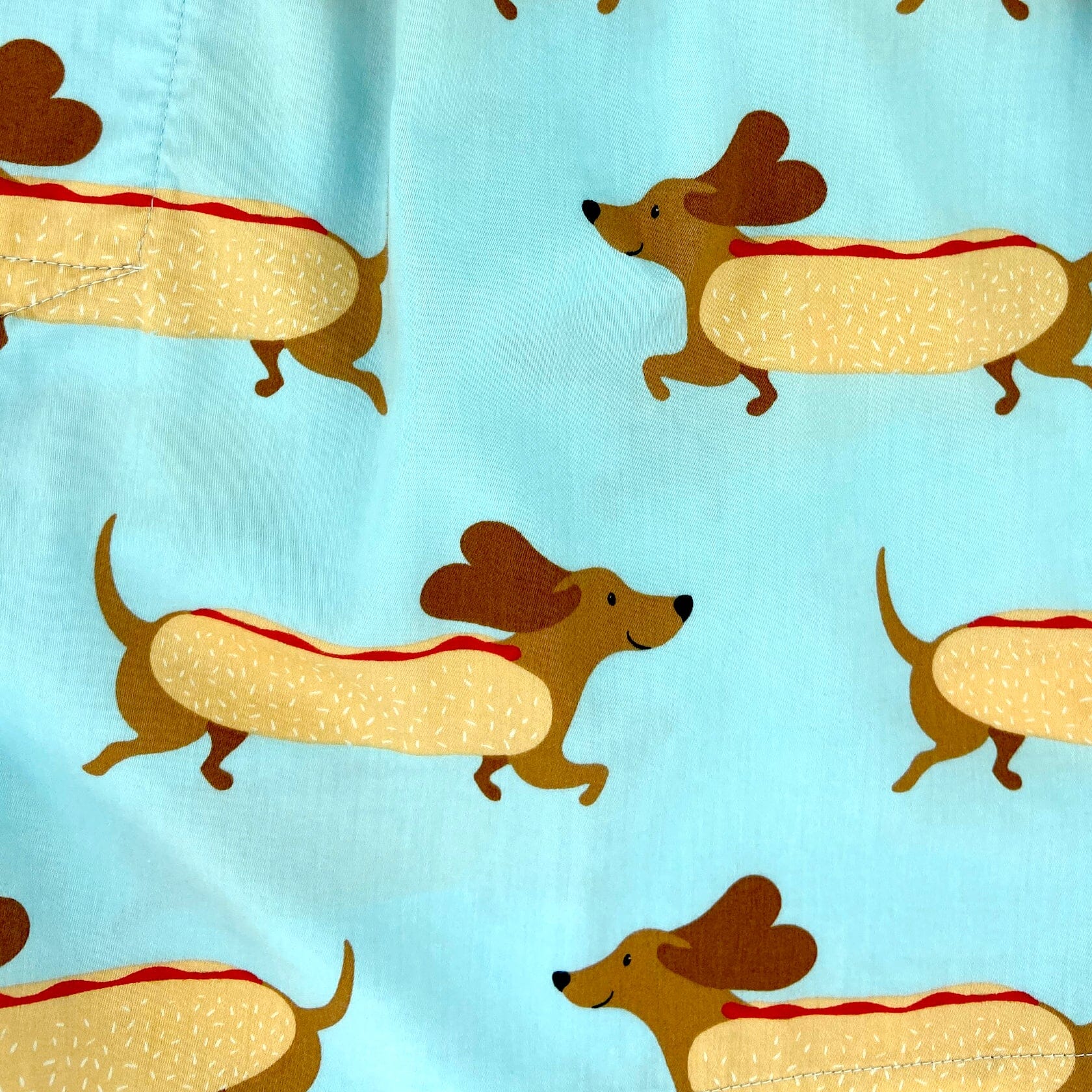 Cute Dachshund Sausage Weiner Hotdog All Over Print Boxer Shorts