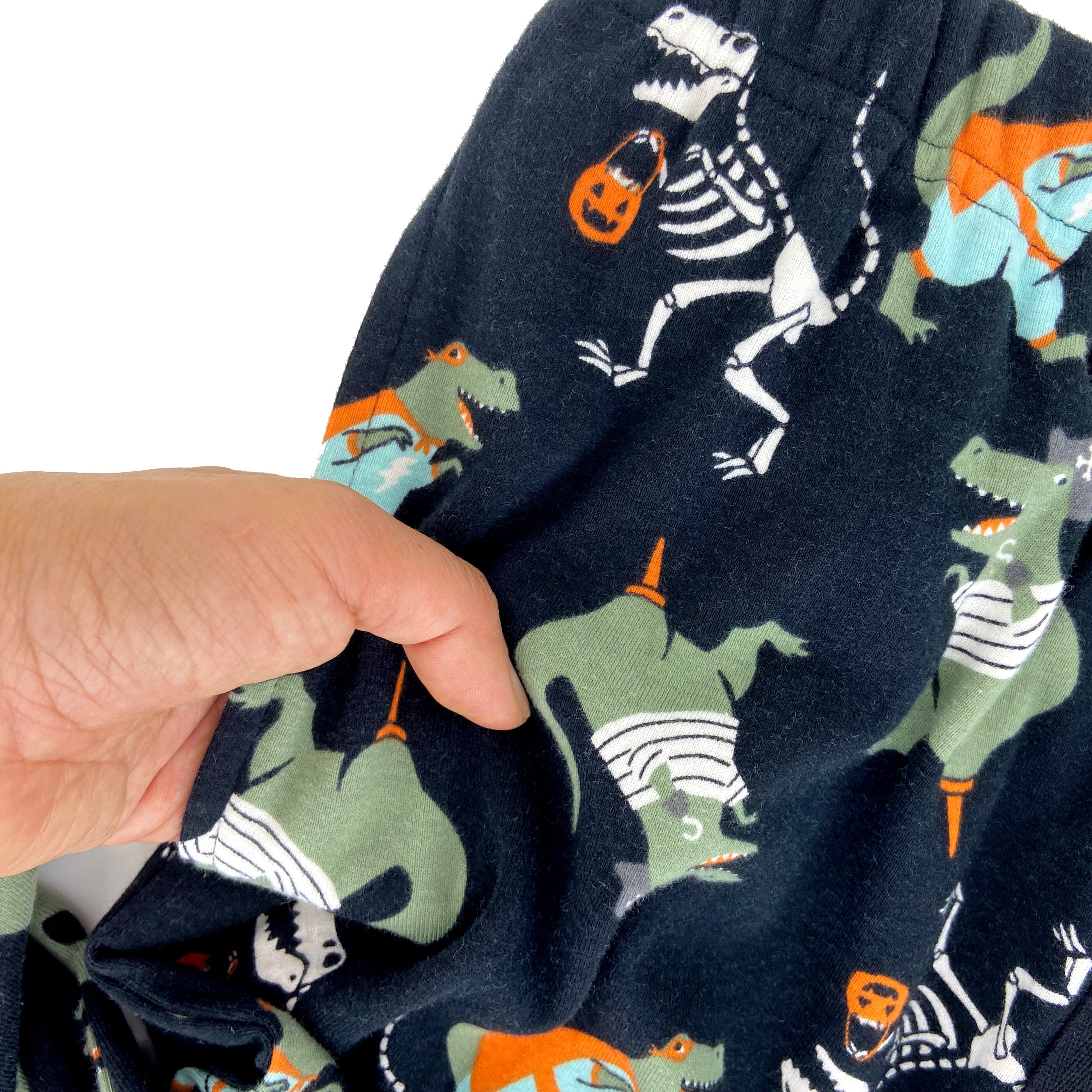 Men's Halloween Dress Up Dinosaur Fossil Patterned Long Pajama Pants