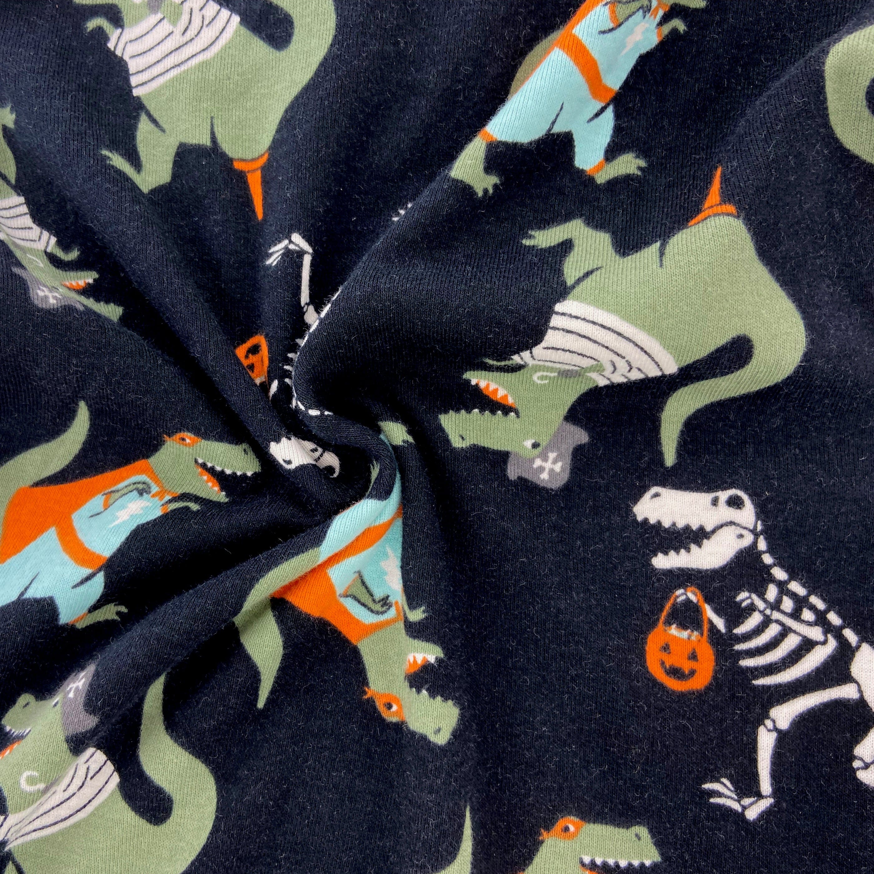 Men's Halloween Dress Up Dinosaur Fossil Patterned Long Pajama Pants