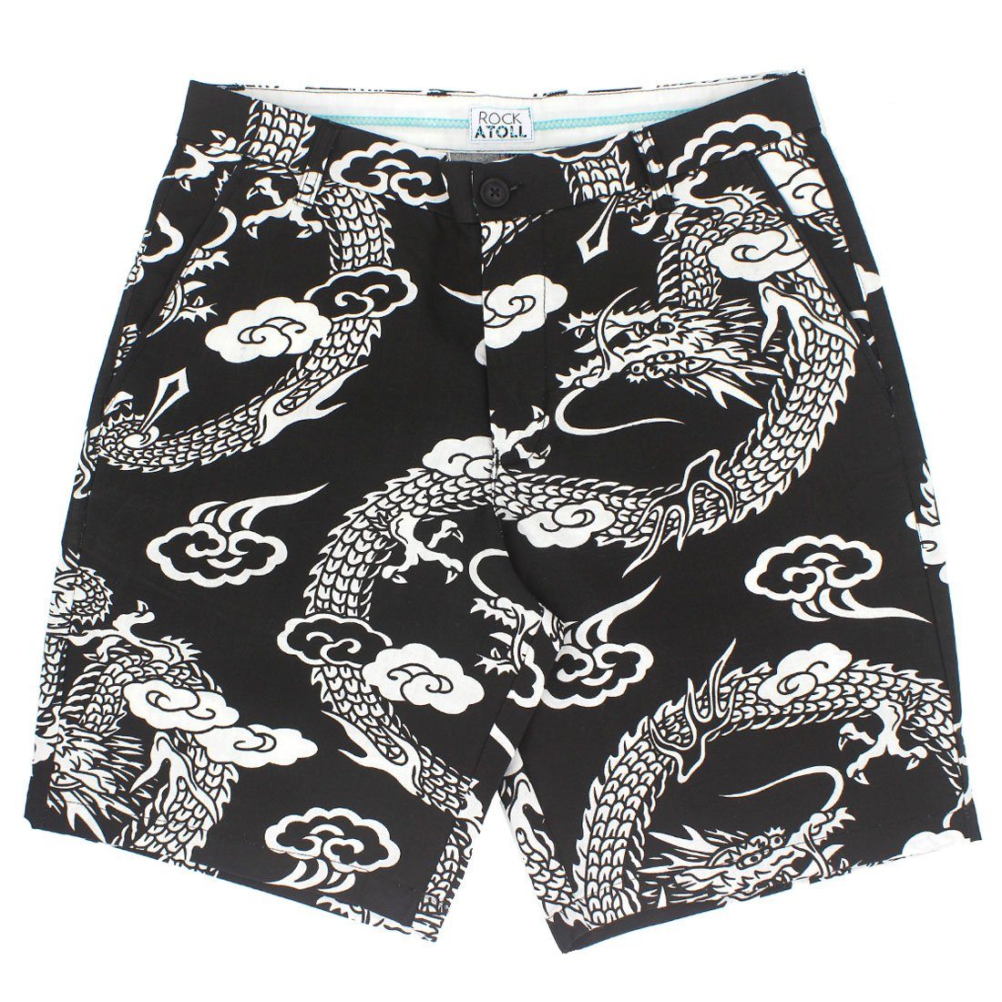 Asian Dragon All Over Print Classic Fit 10 Inch Inseam Men's Shorts