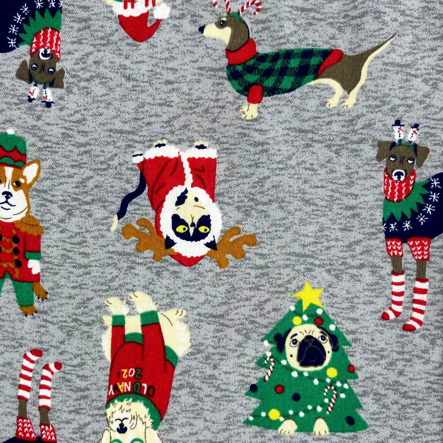 Men's Christmas Festive Cats and Dogs Patterned Long Pajama Pants