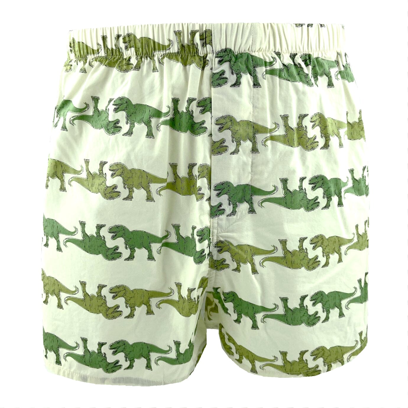 Men's T-Rex Dinosaur All-Over-Print Cotton Boxer Shorts Underwear