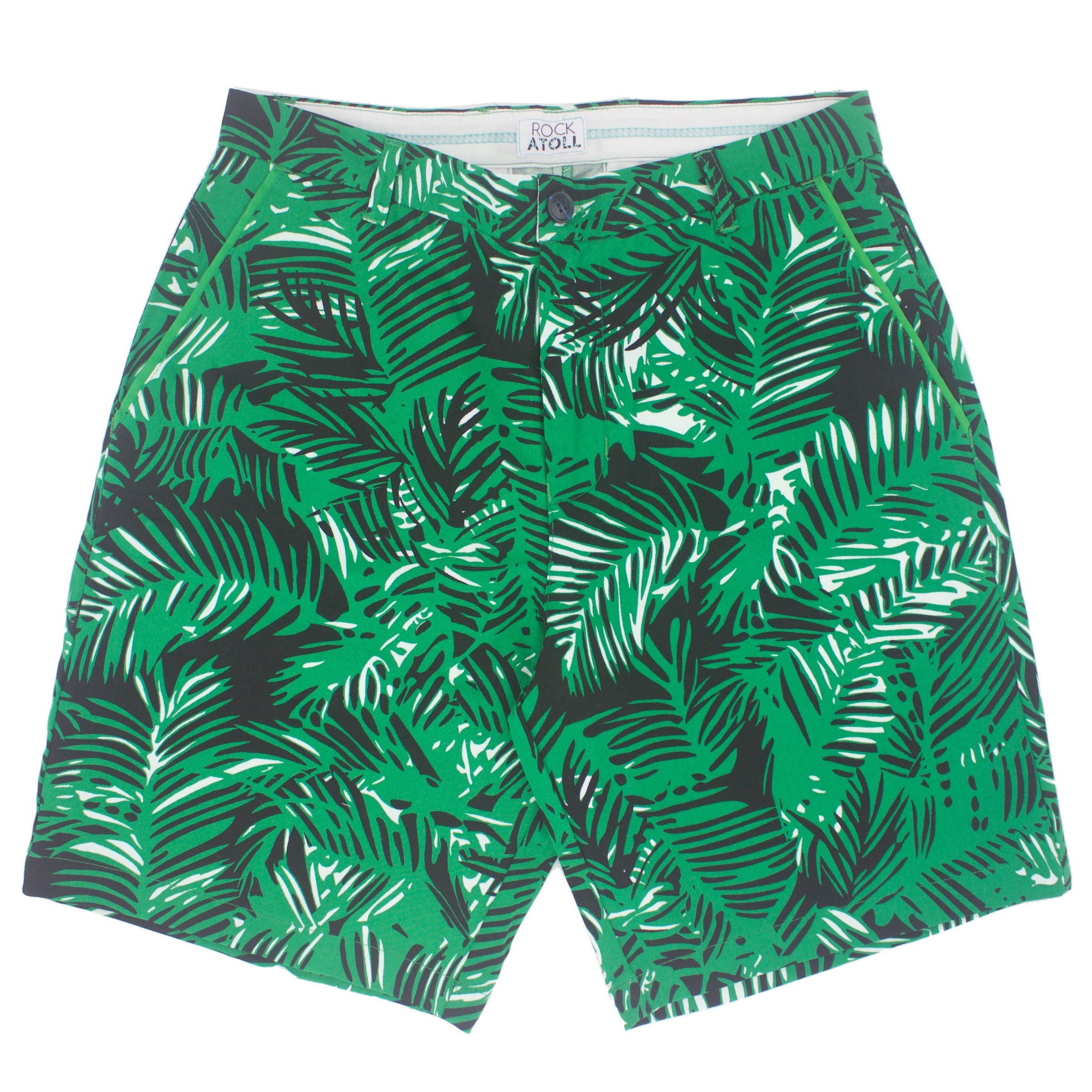 Jungle Shorts For Men. Green Mens Jungle Shorts | Rock Atoll
